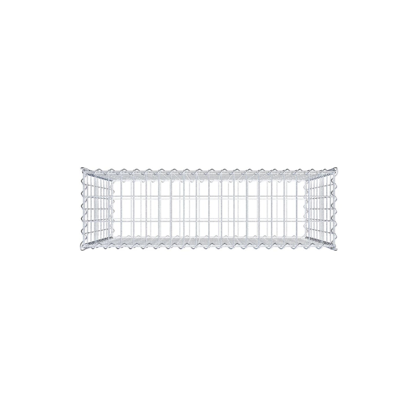 Gabion 100 cm x 90 cm x 30 cm (L x H x D), maskestørrelse 5 cm x 10 cm, spiral