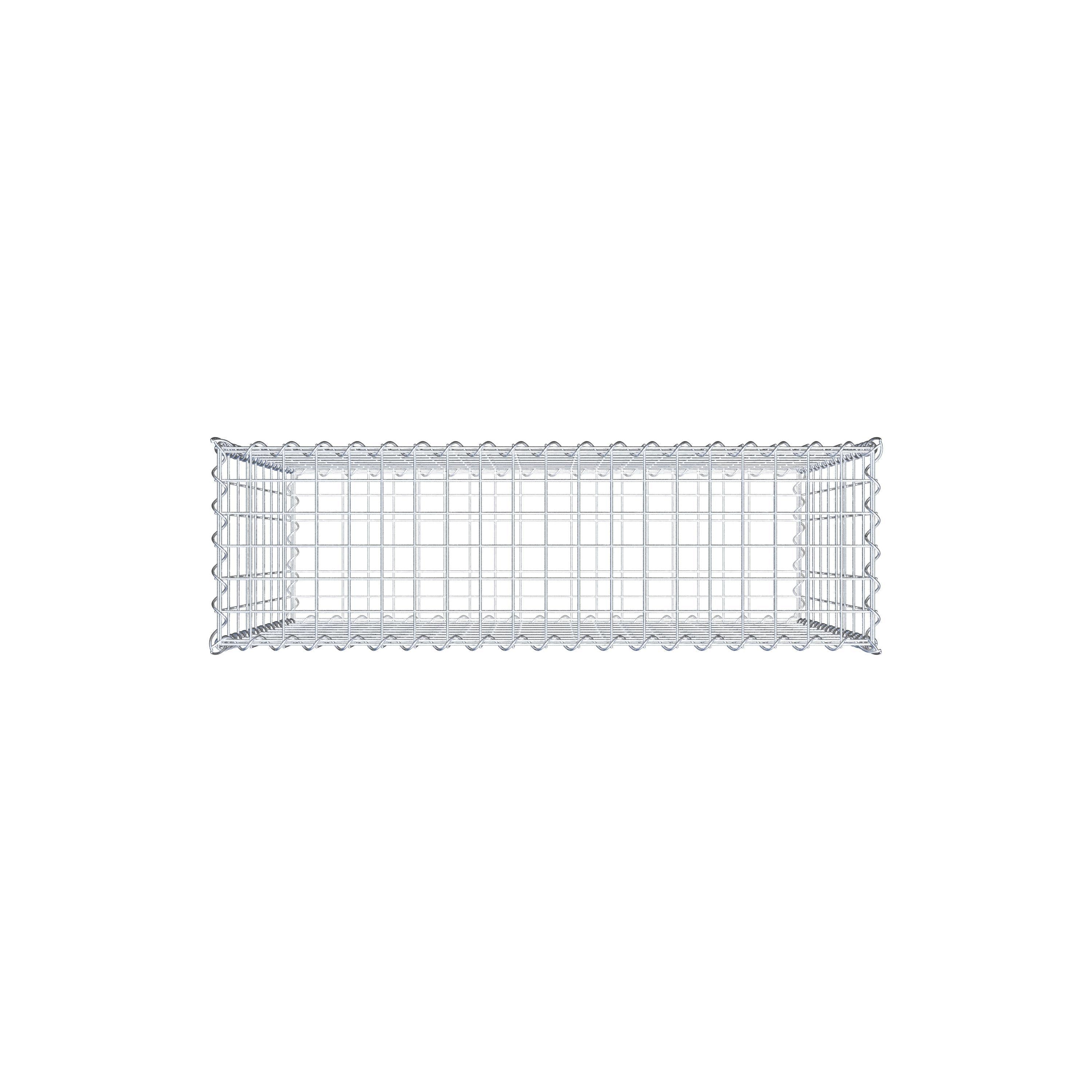 Gabion 100 cm x 90 cm x 30 cm (L x H x D), maskstorlek 5 cm x 10 cm, spiral