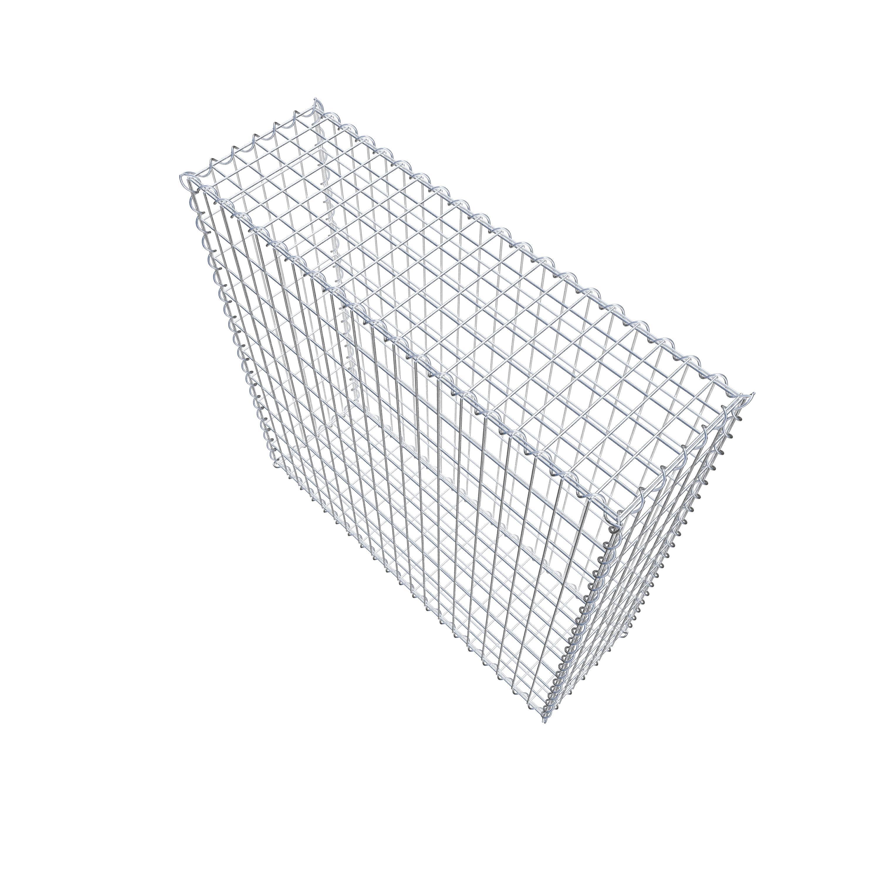 Gabion 100 cm x 100 cm x 30 cm (L x H x D), maskestørrelse 5 cm x 10 cm, spiral