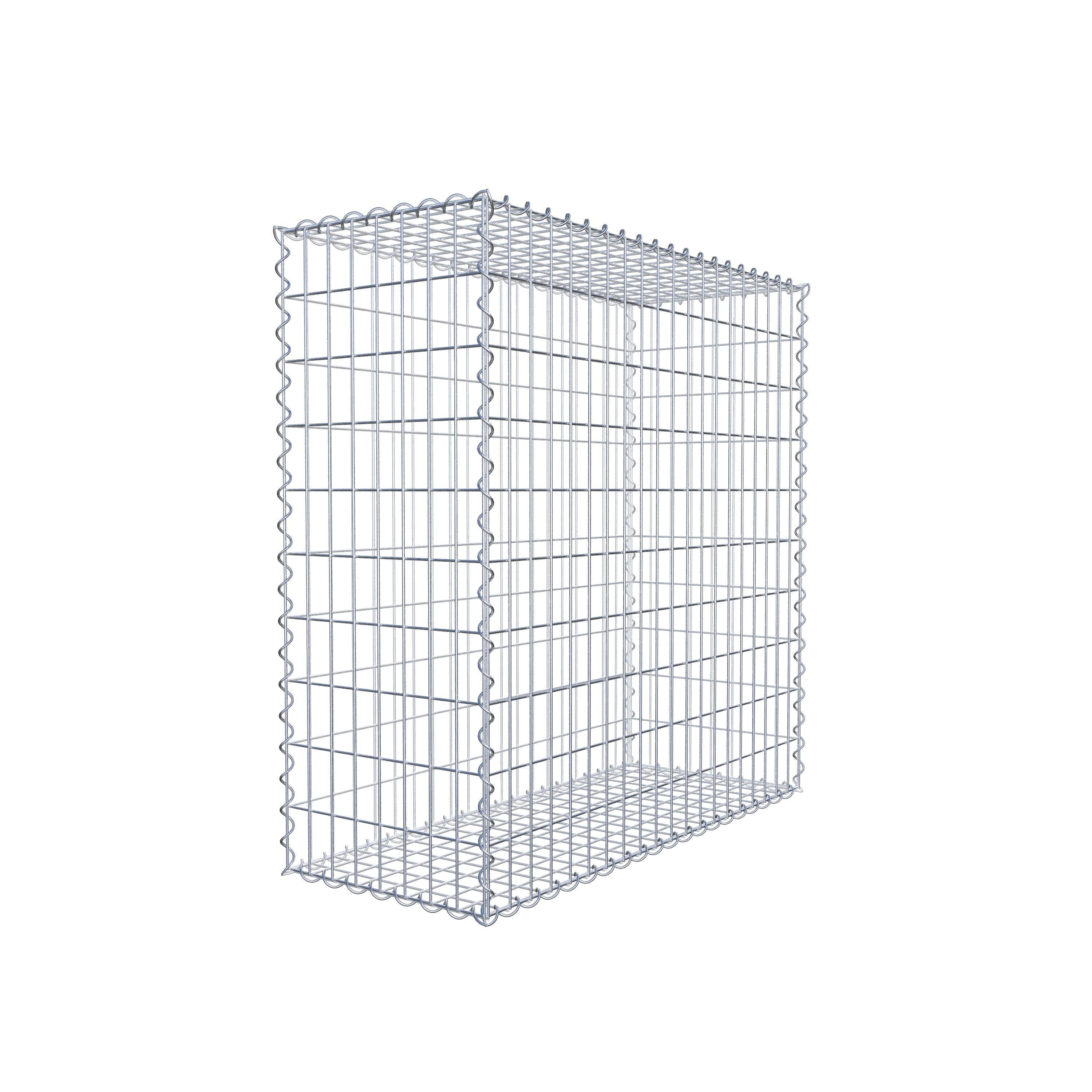 Gabion 100 cm x 100 cm x 40 cm (L x H x D), maskestørrelse 5 cm x 10 cm, spiral