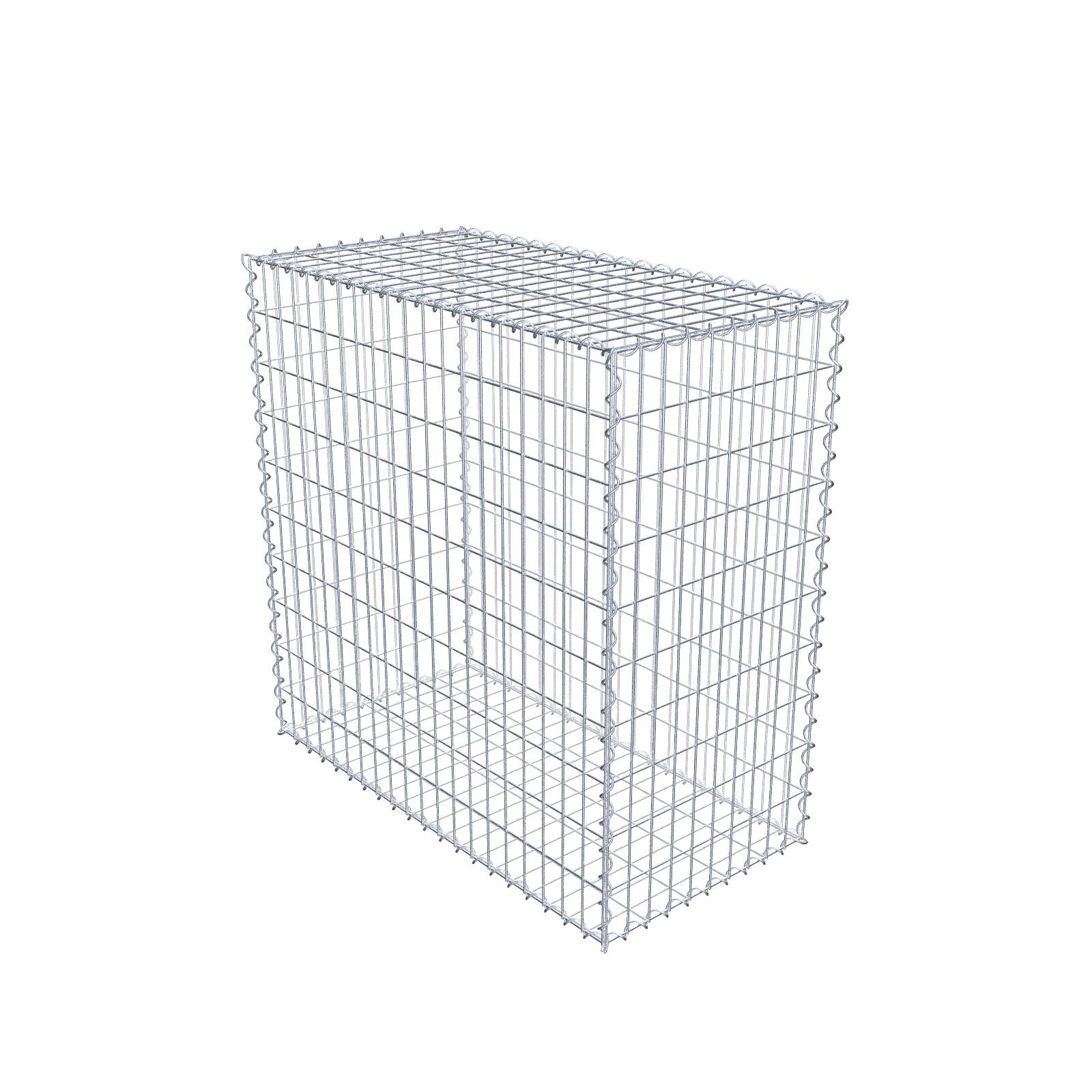 Gabion 100 cm x 100 cm x 50 cm (L x H x P), mailles 5 cm x 10 cm, spirale