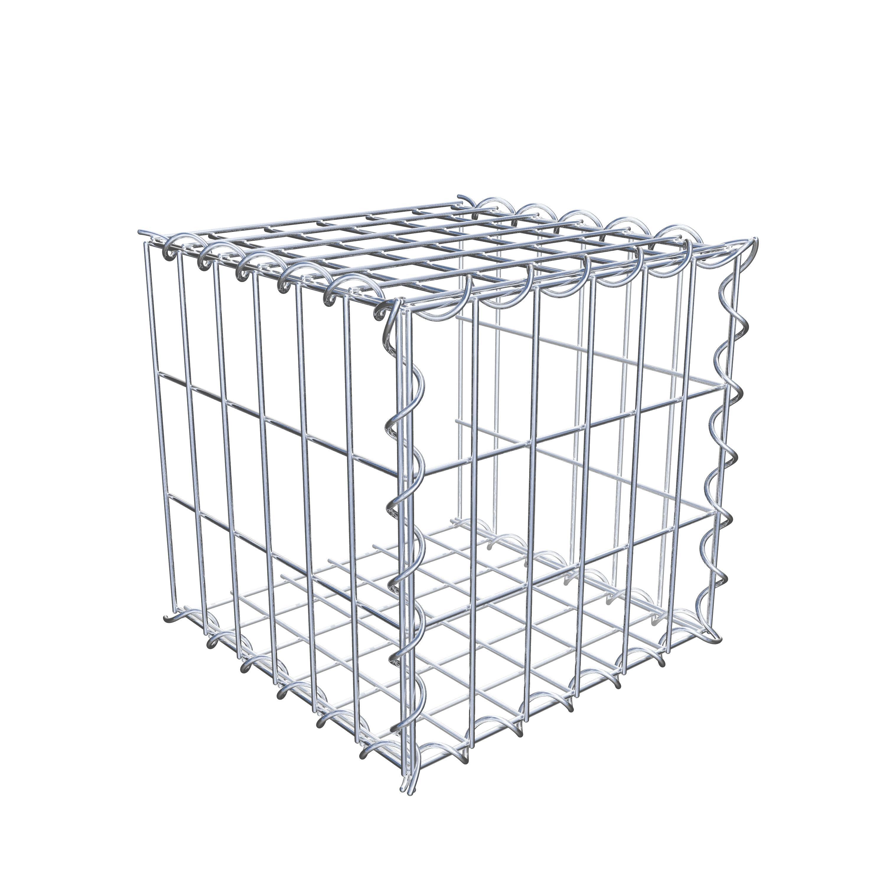 Tilläggsgabion typ 2 30 cm x 30 cm x 30 cm (L x H x D), maskstorlek 5 cm x 10 cm, spiral