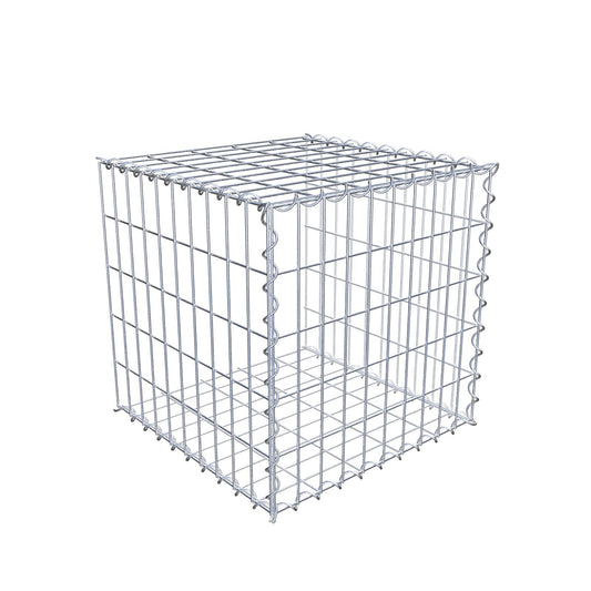 Gabbione aggiuntivo tipo 2 50 cm x 50 cm x 50 cm (L x H x P), dimensione maglia 5 cm x 10 cm, a spirale