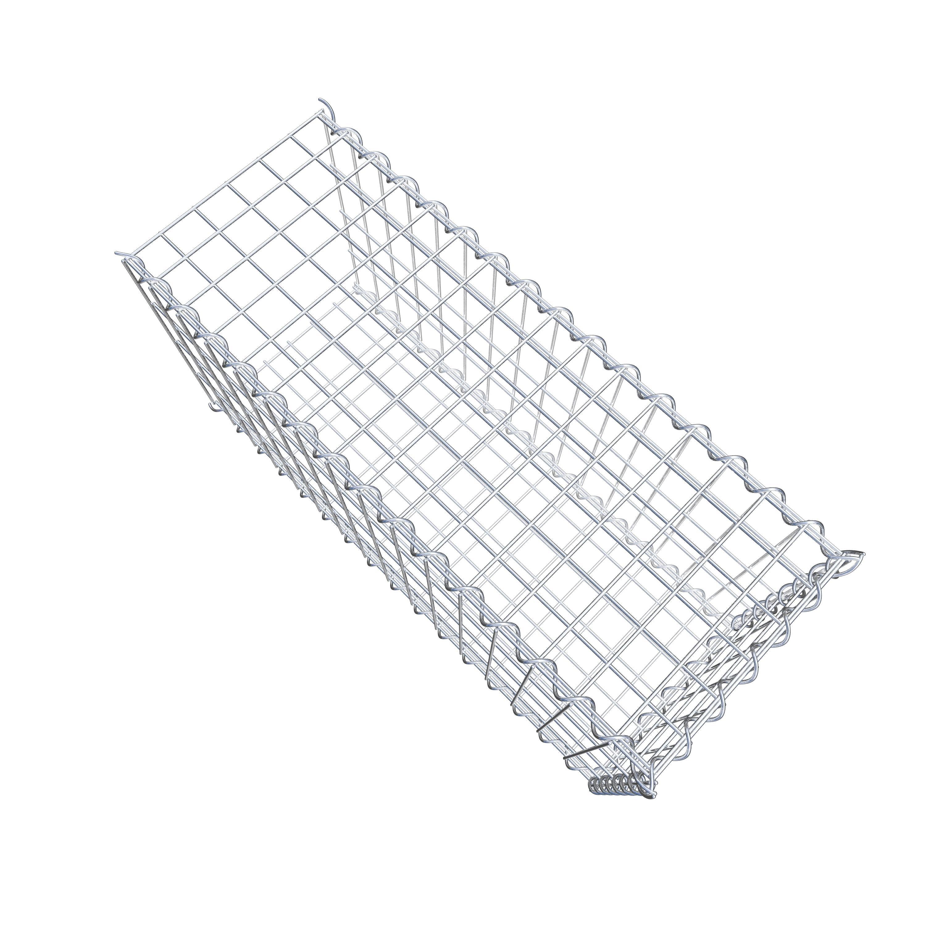 Extra gabion typ 2 80 cm x 40 cm x 30 cm (L x H x D), maskstorlek 5 cm x 10 cm, spiral