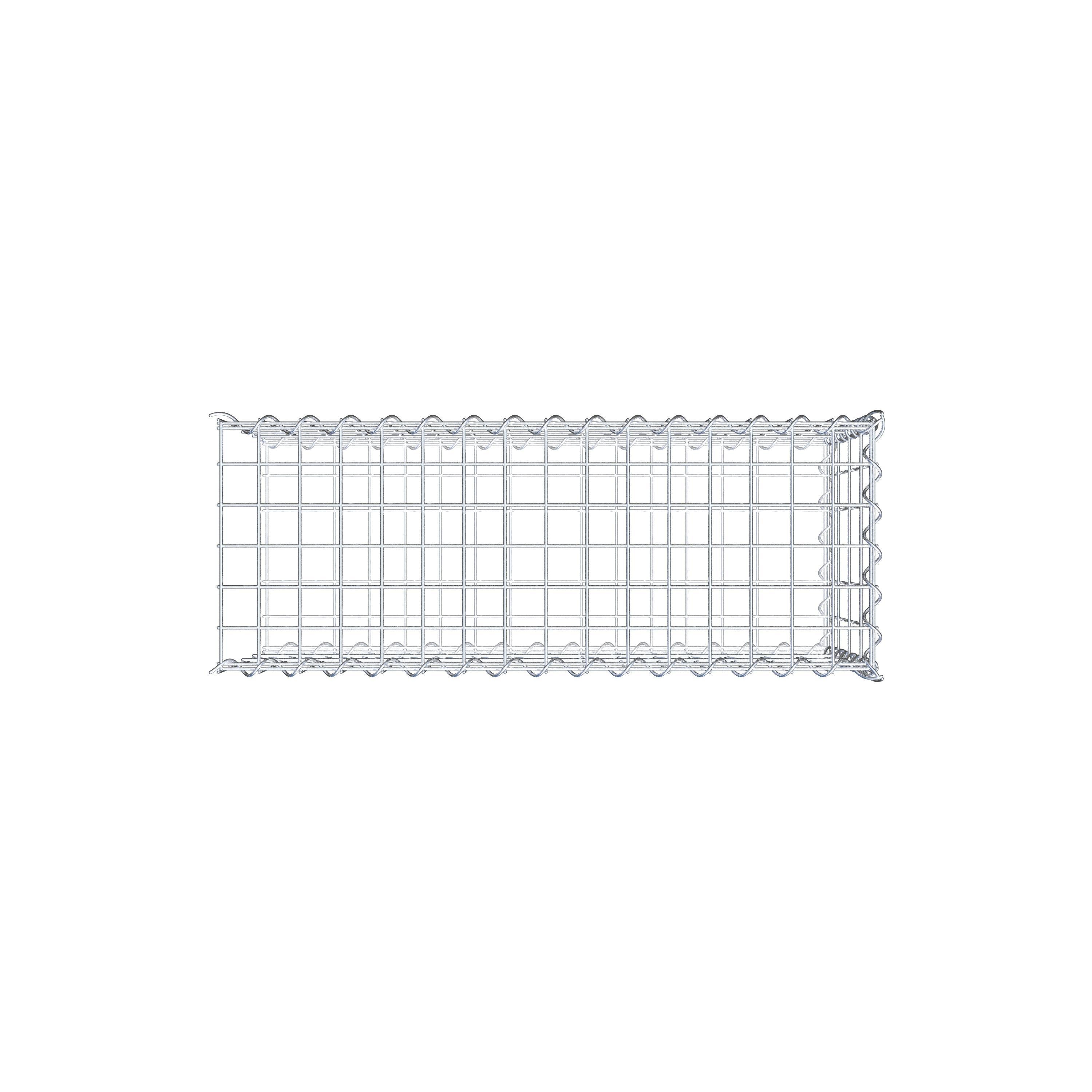 Extra gabion typ 2 80 cm x 40 cm x 30 cm (L x H x D), maskstorlek 5 cm x 10 cm, spiral