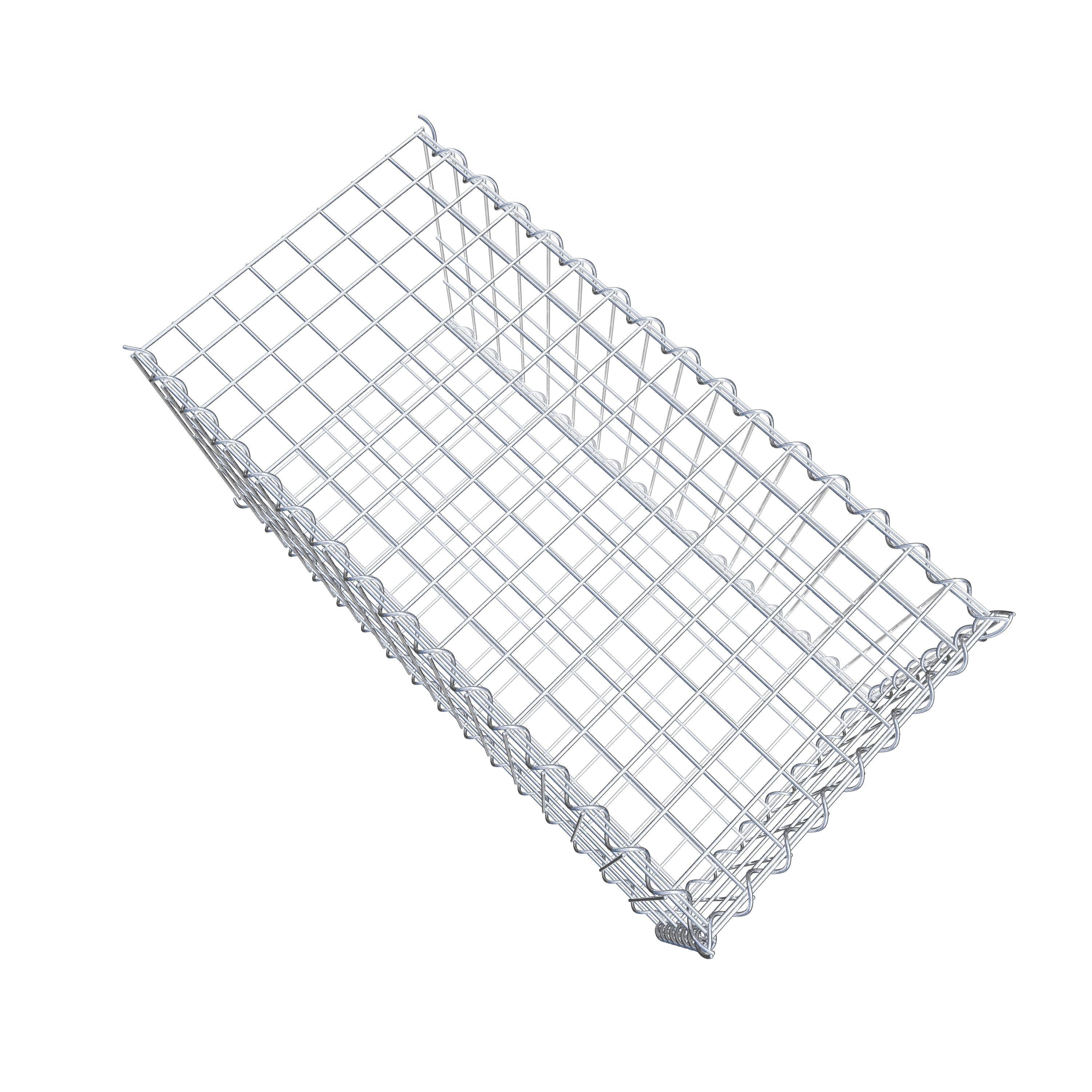 Add-on schanskorf type 2 80 cm x 40 cm x 40 cm (L x H x D), maaswijdte 5 cm x 10 cm, spiraalvormig