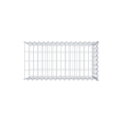 Monteret gabion type 2 80 cm x 40 cm x 40 cm (L x H x D), maskestørrelse 5 cm x 10 cm, spiral