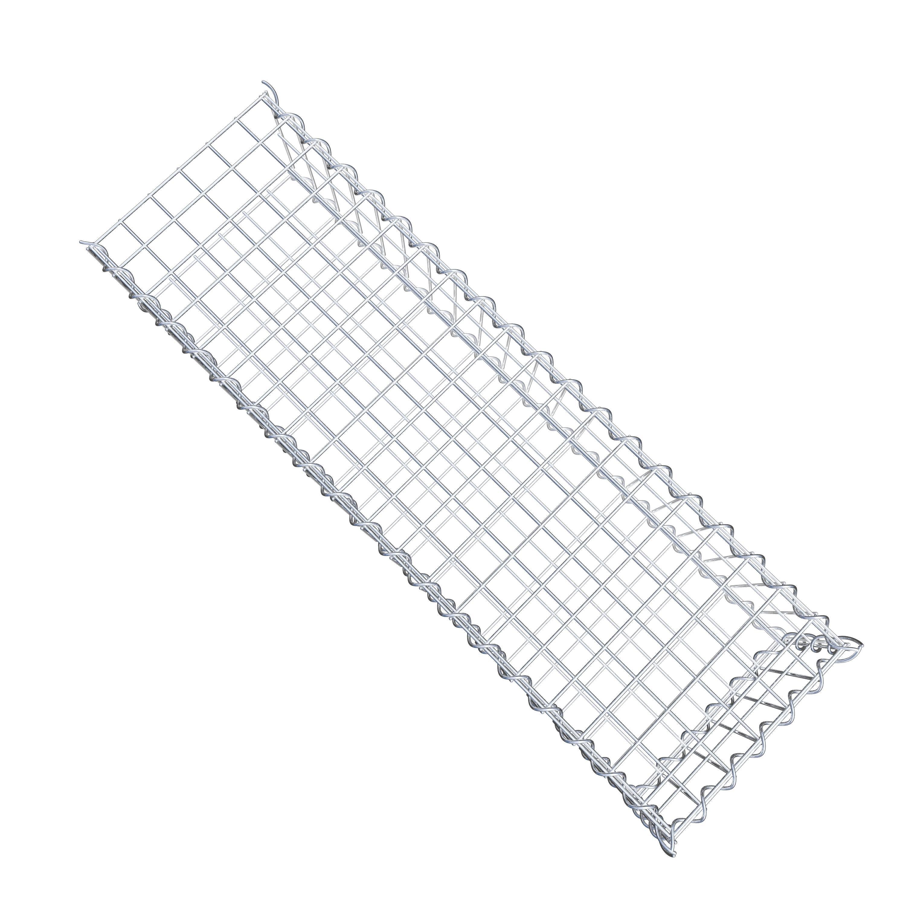 Extra gabion typ 2 100 cm x 20 cm x 30 cm (L x H x D), maskstorlek 5 cm x 10 cm, spiral