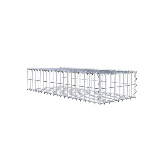 Gabião tipo 2 100 cm x 20 cm x 40 cm (C x A x P), malhagem 5 cm x 10 cm, espiral