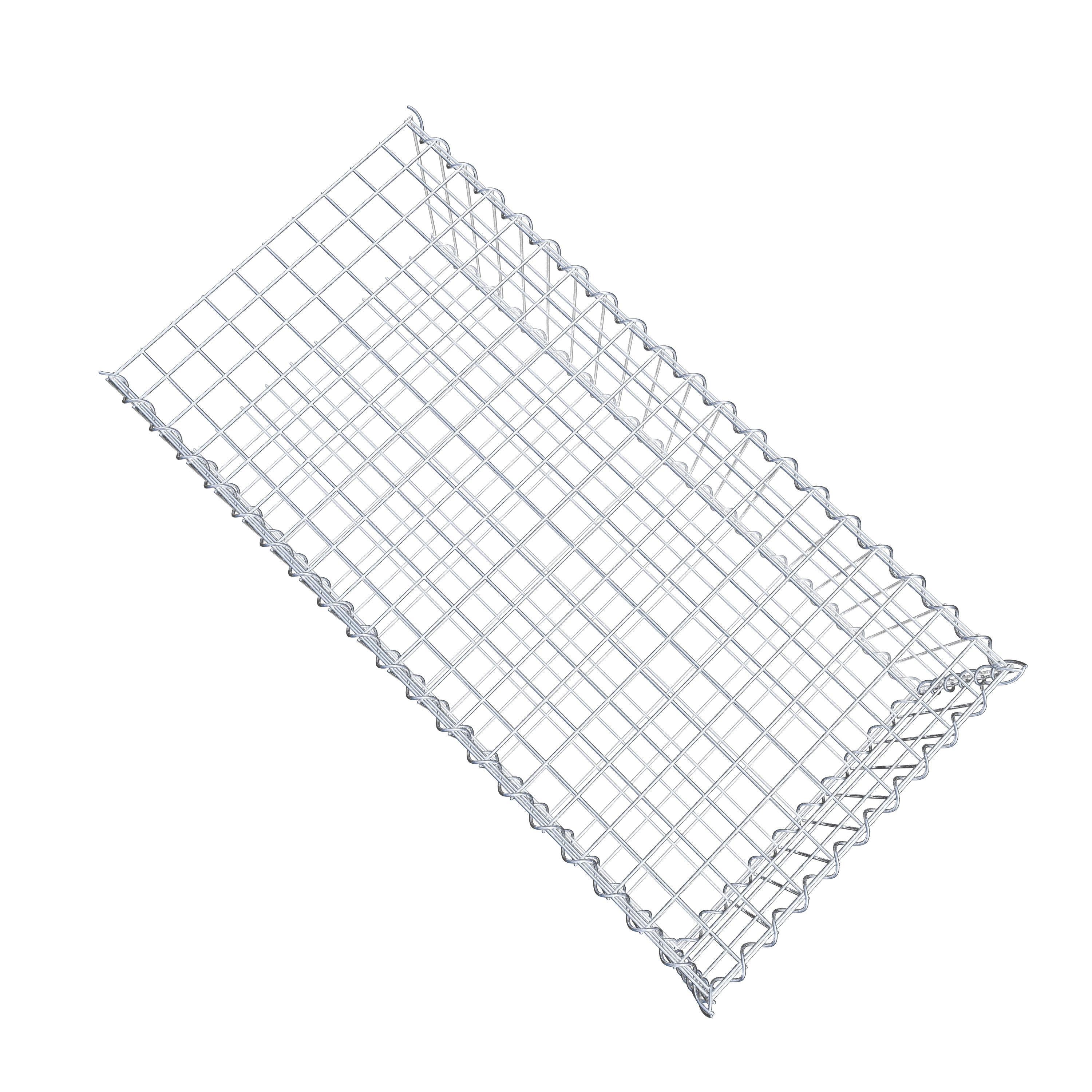 Grown-on gabion type 2 100 cm x 30 cm x 50 cm (L x H x D), mesh size 5 cm x 10 cm, spiral