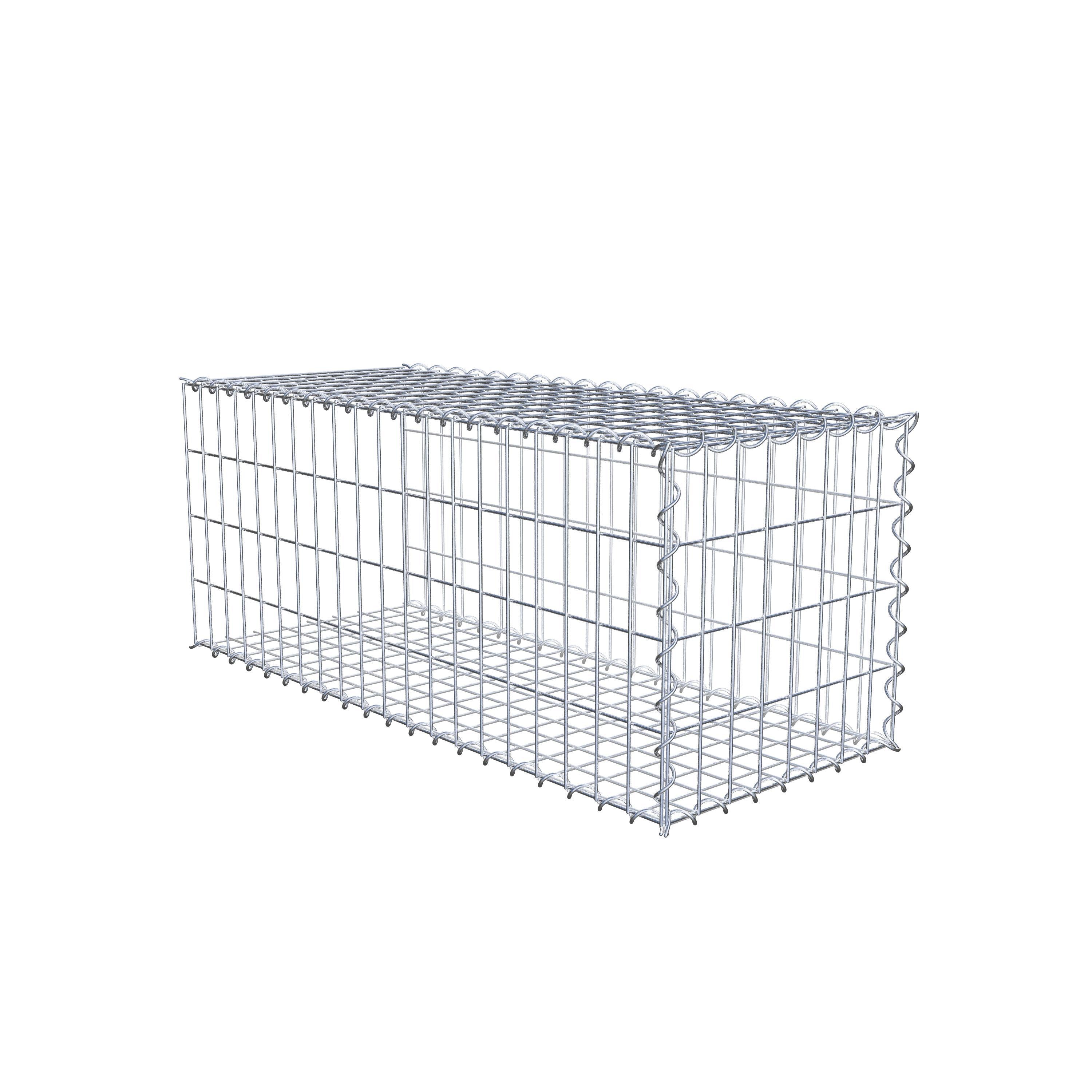 Extra gabion typ 2 100 cm x 40 cm x 40 cm (L x H x D), maskstorlek 5 cm x 10 cm, spiral