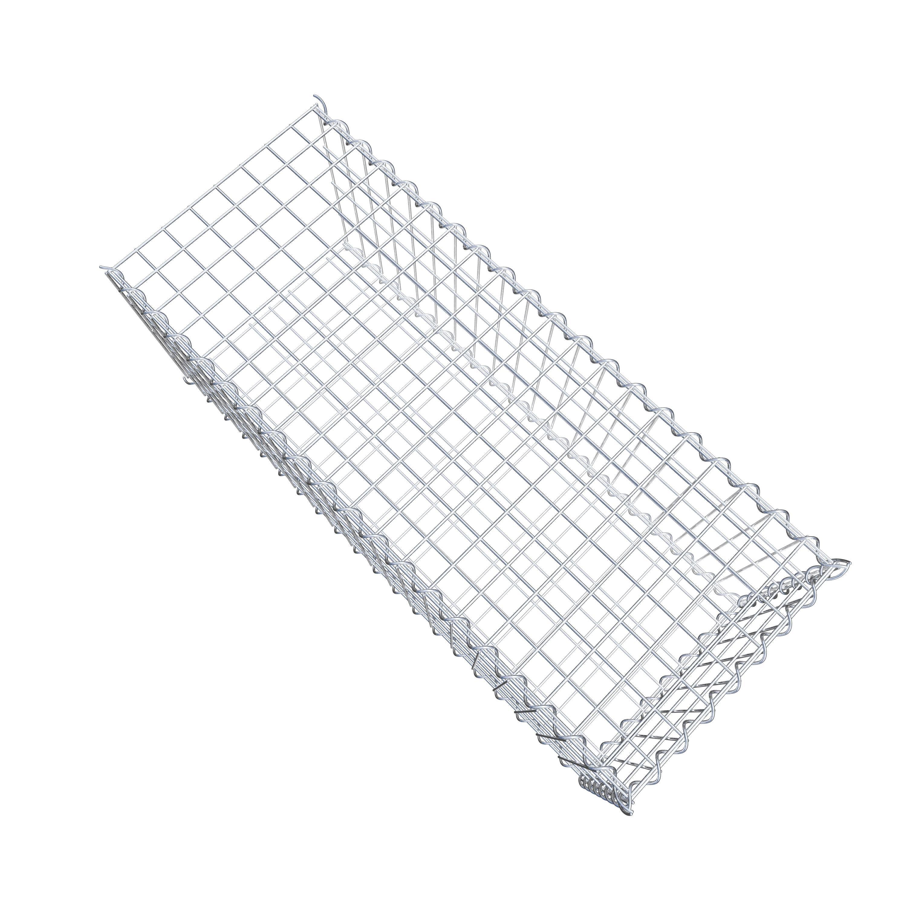 Extra gabion typ 2 100 cm x 40 cm x 40 cm (L x H x D), maskstorlek 5 cm x 10 cm, spiral