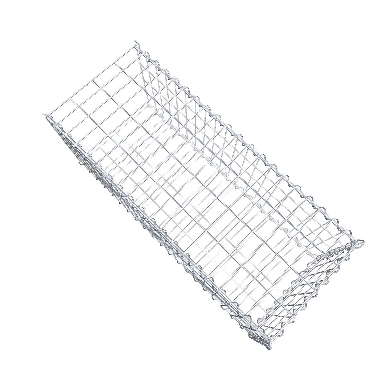 Add-on schanskorf type 2 100 cm x 40 cm x 40 cm (L x H x D), maaswijdte 5 cm x 10 cm, spiraalvormig