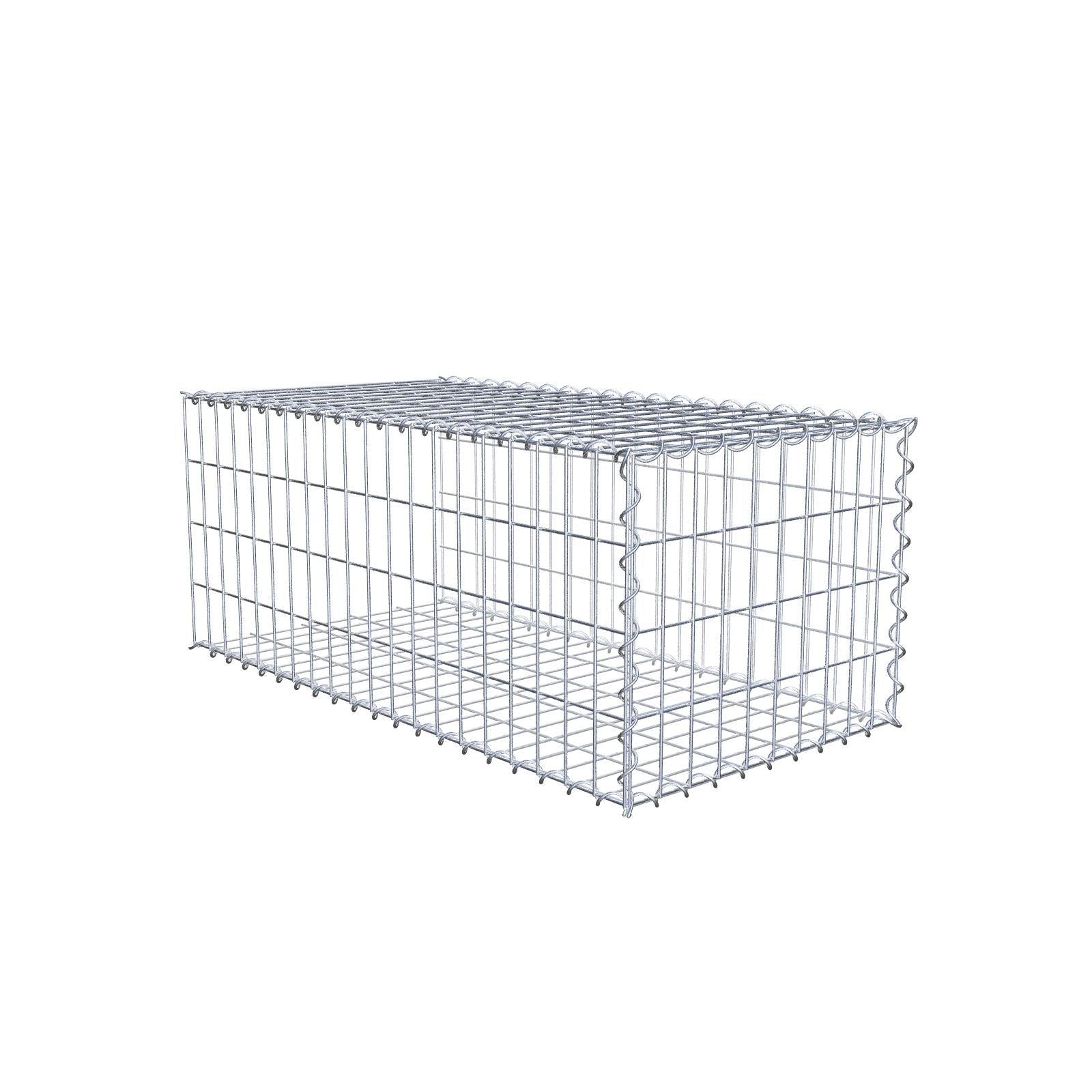 Gabião tipo 2 100 cm x 40 cm x 50 cm (C x A x P), malhagem 5 cm x 10 cm, espiral