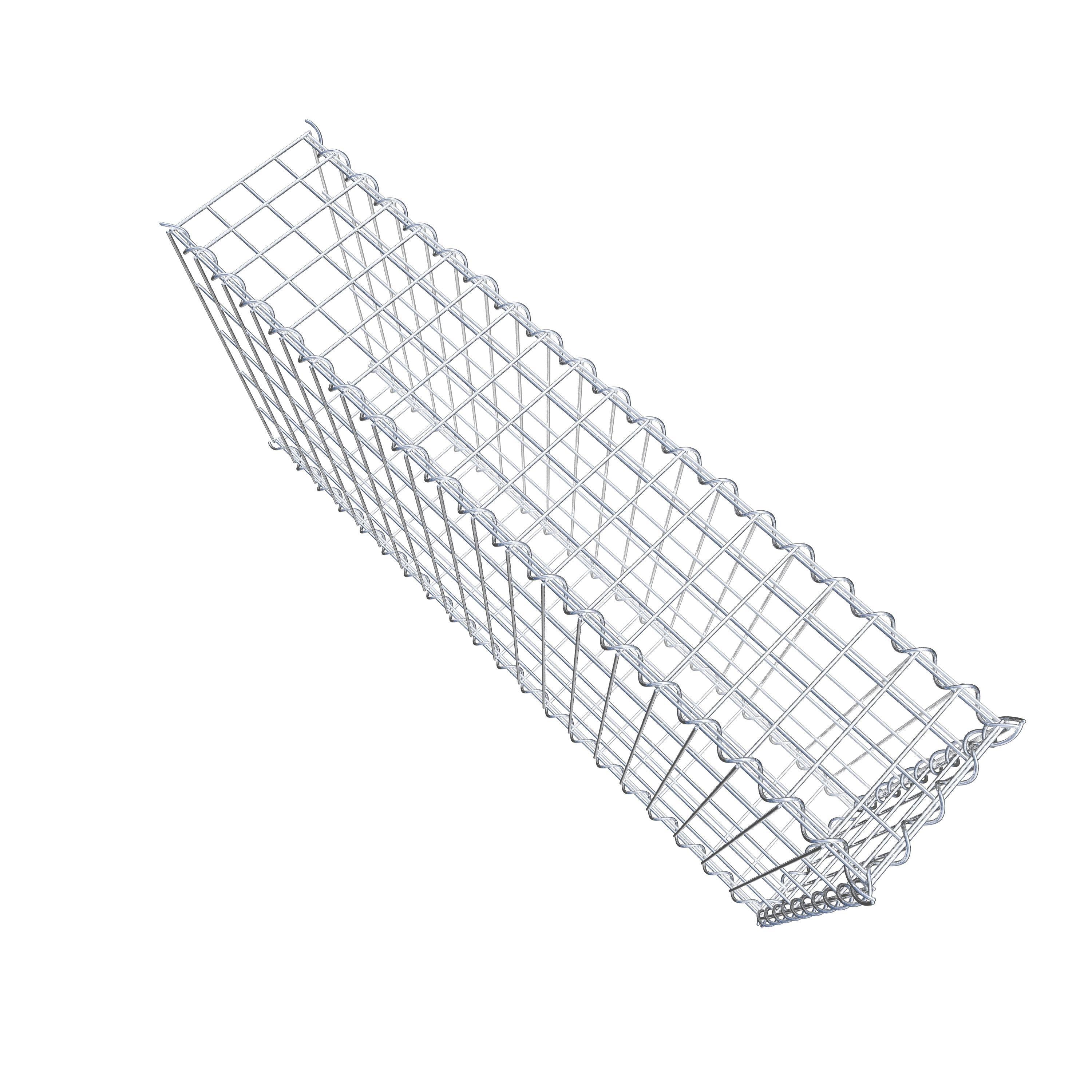 Extra gabion typ 2 100 cm x 50 cm x 20 cm (L x H x D), maskstorlek 5 cm x 10 cm, spiral