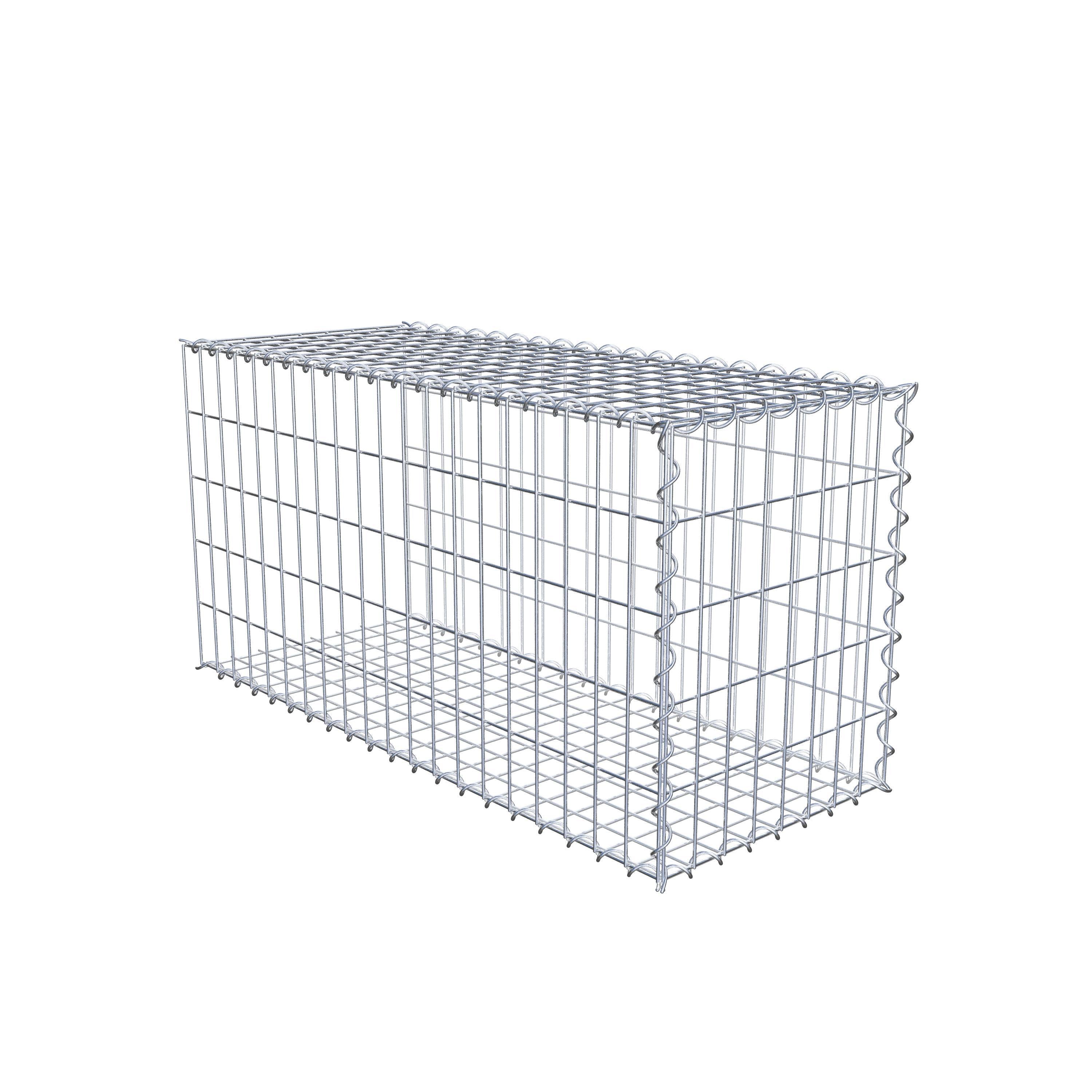 Gabion rapporté type 2 100 cm x 50 cm x 40 cm (L x H x P), mailles 5 cm x 10 cm, spirale