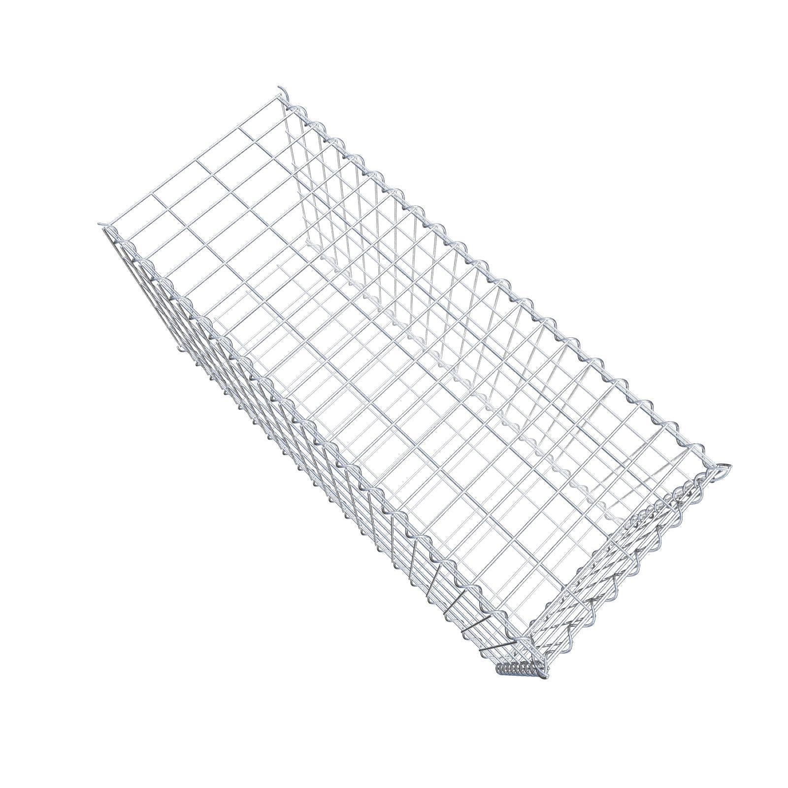 Extra gabion typ 2 100 cm x 50 cm x 40 cm (L x H x D), maskstorlek 5 cm x 10 cm, spiral