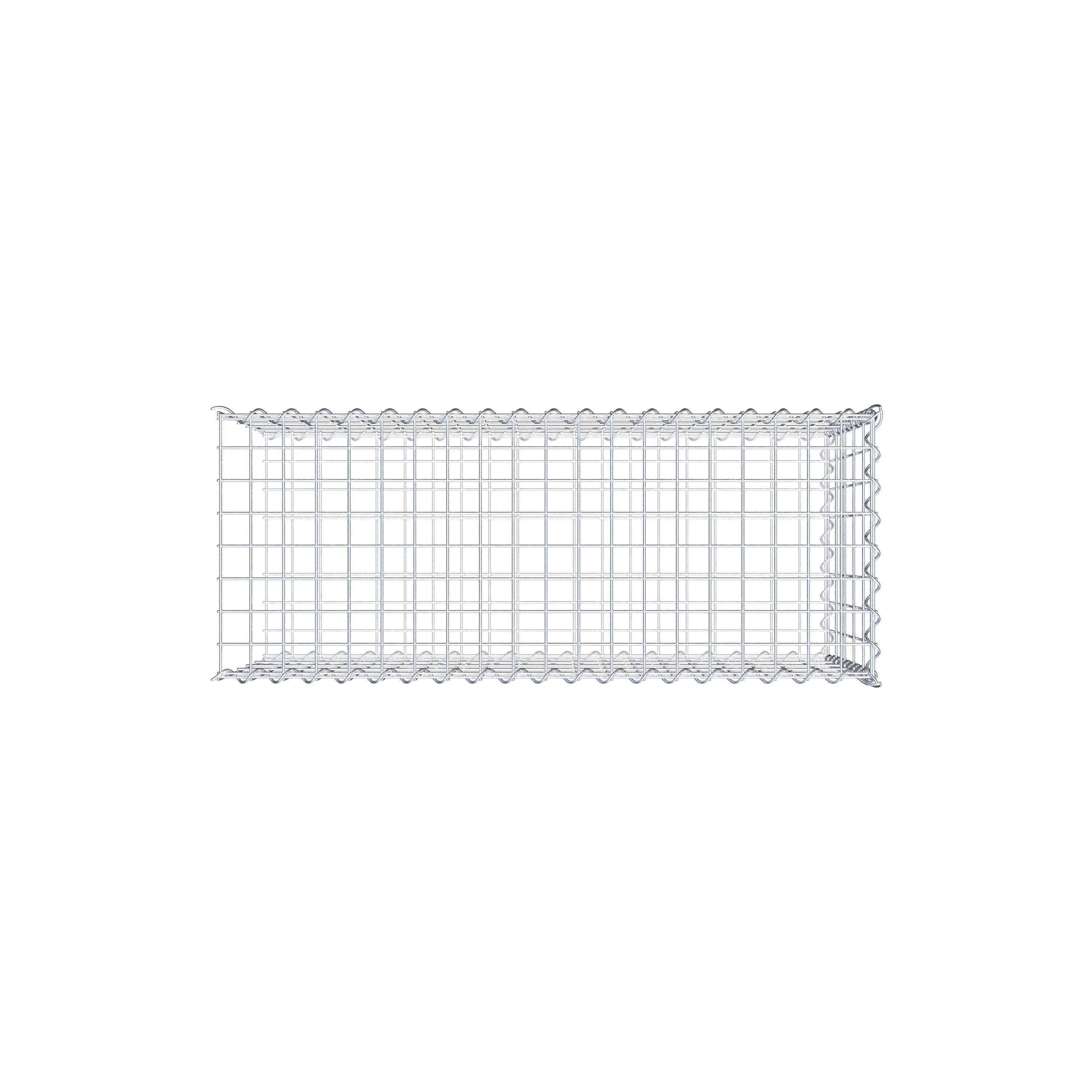 Extra gabion typ 2 100 cm x 50 cm x 40 cm (L x H x D), maskstorlek 5 cm x 10 cm, spiral