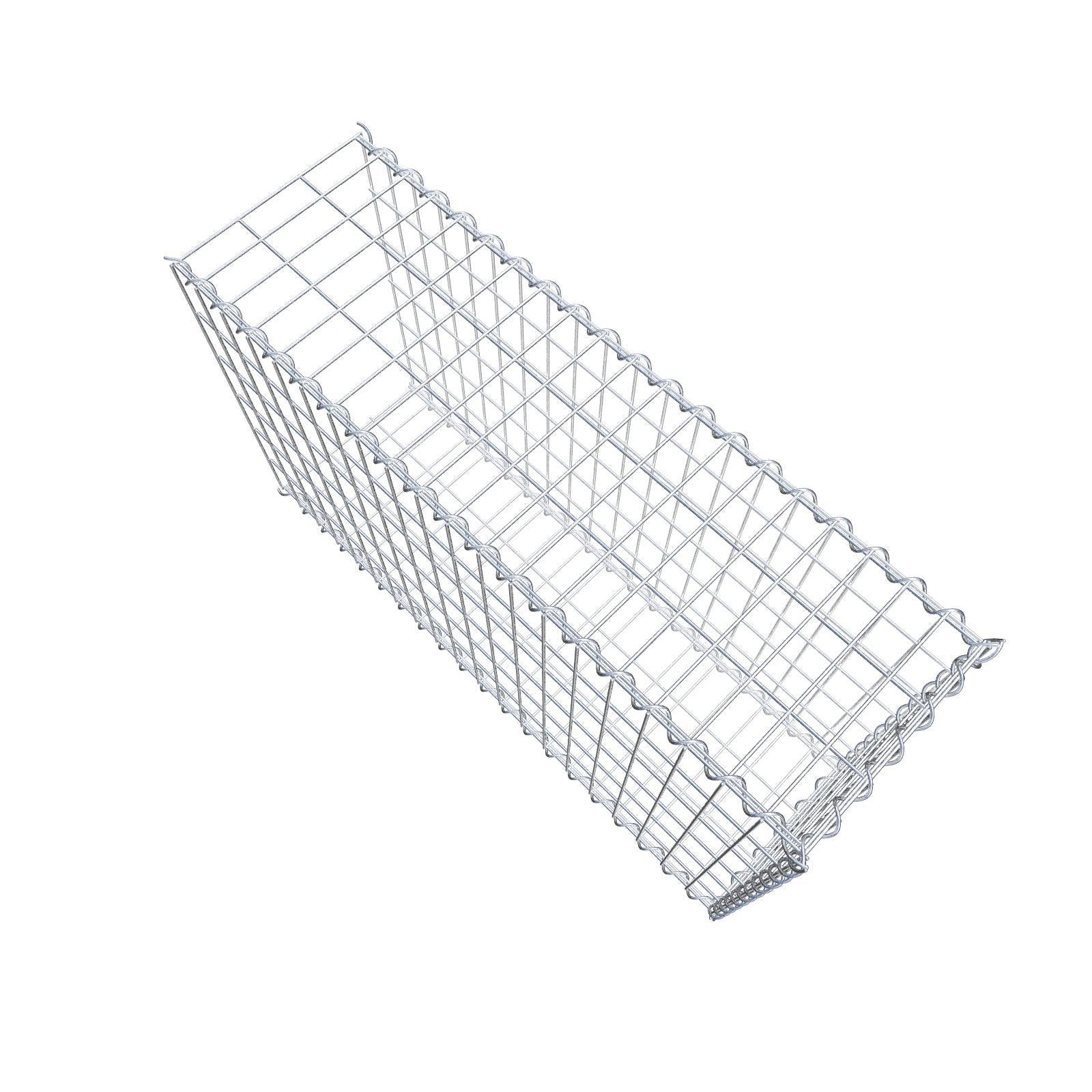 Gabbione aggiuntivo tipo 2 100 cm x 60 cm x 30 cm (L x A x P), maglia 5 cm x 10 cm, spirale