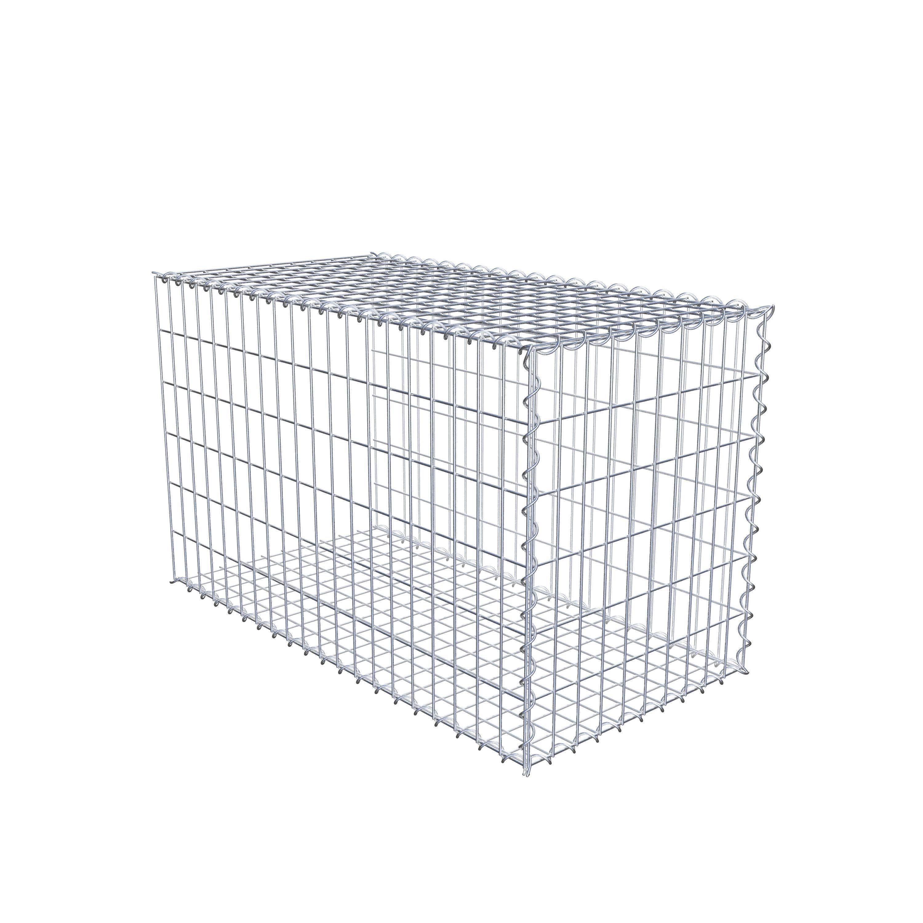 Gabion rapporté type 2 100 cm x 60 cm x 50 cm (L x H x P), mailles 5 cm x 10 cm, spirale