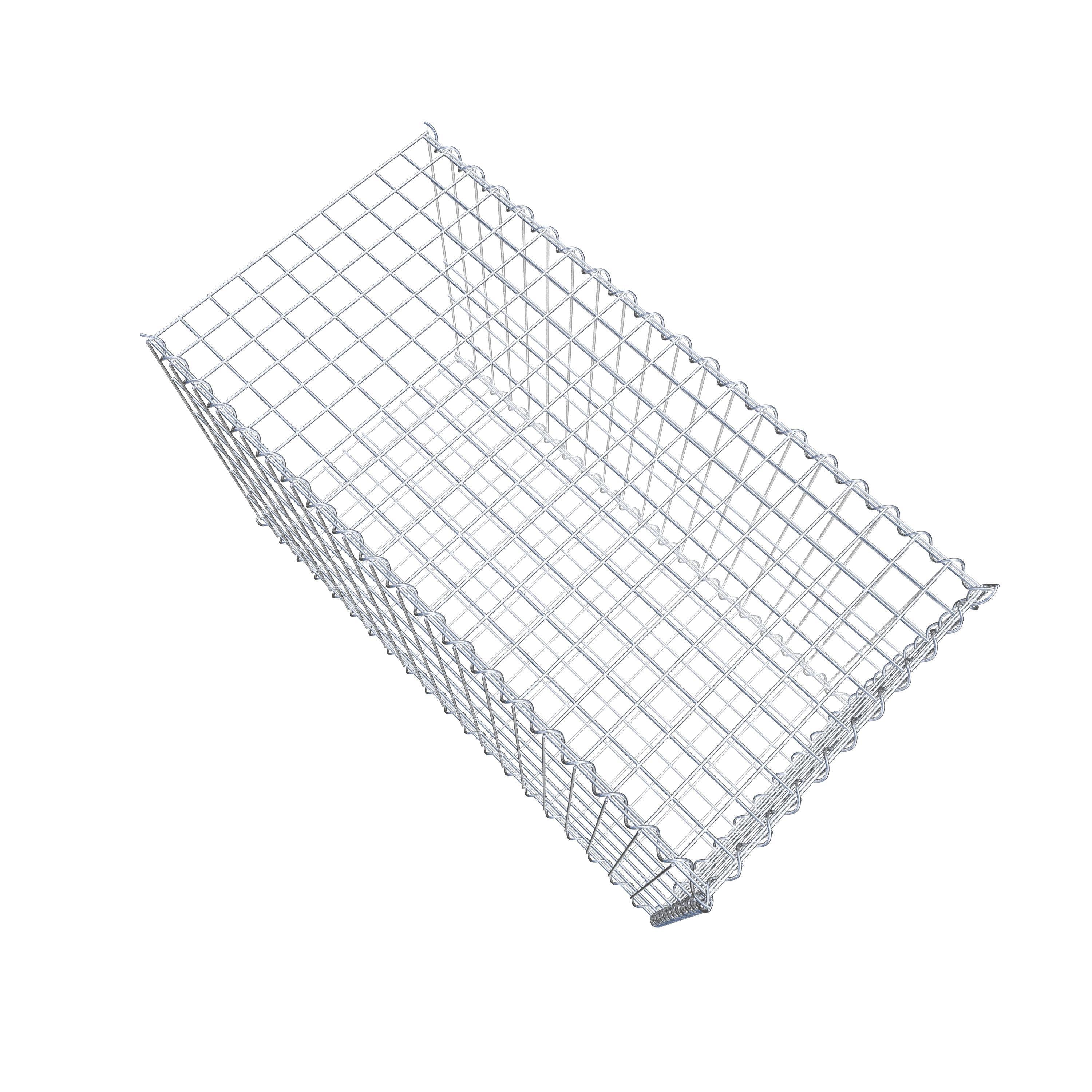 Gabion rapporté type 2 100 cm x 60 cm x 50 cm (L x H x P), mailles 5 cm x 10 cm, spirale