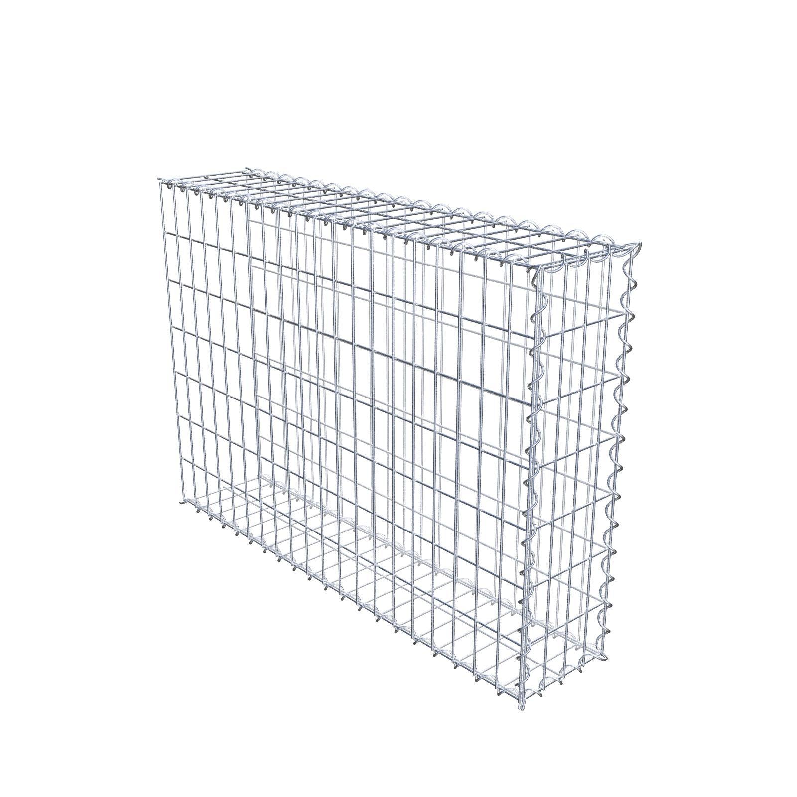 Gabião tipo 2 100 cm x 70 cm x 20 cm (C x A x P), malhagem 5 cm x 10 cm, espiral
