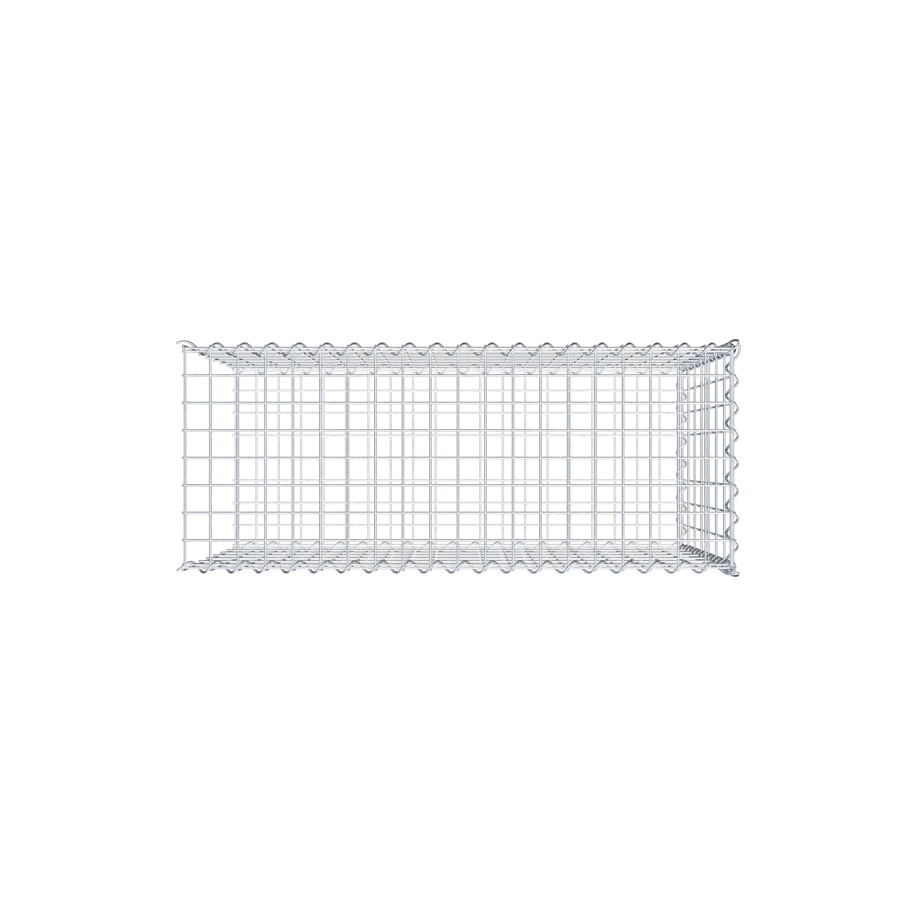 Grown-on gabion type 2 100 cm x 70 cm x 40 cm (L x H x D), mesh size 5 cm x 10 cm, spiral