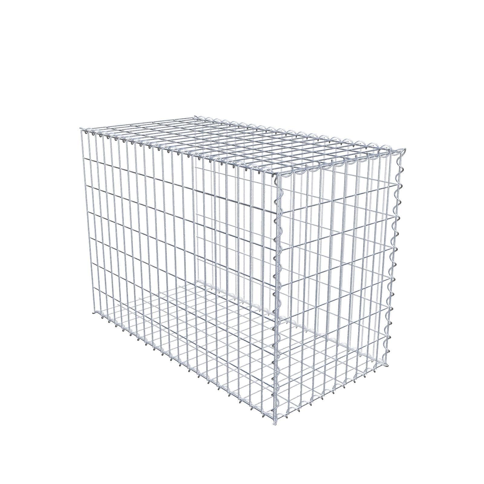 Gabião tipo 2 100 cm x 70 cm x 50 cm (C x A x P), malhagem 5 cm x 10 cm, espiral