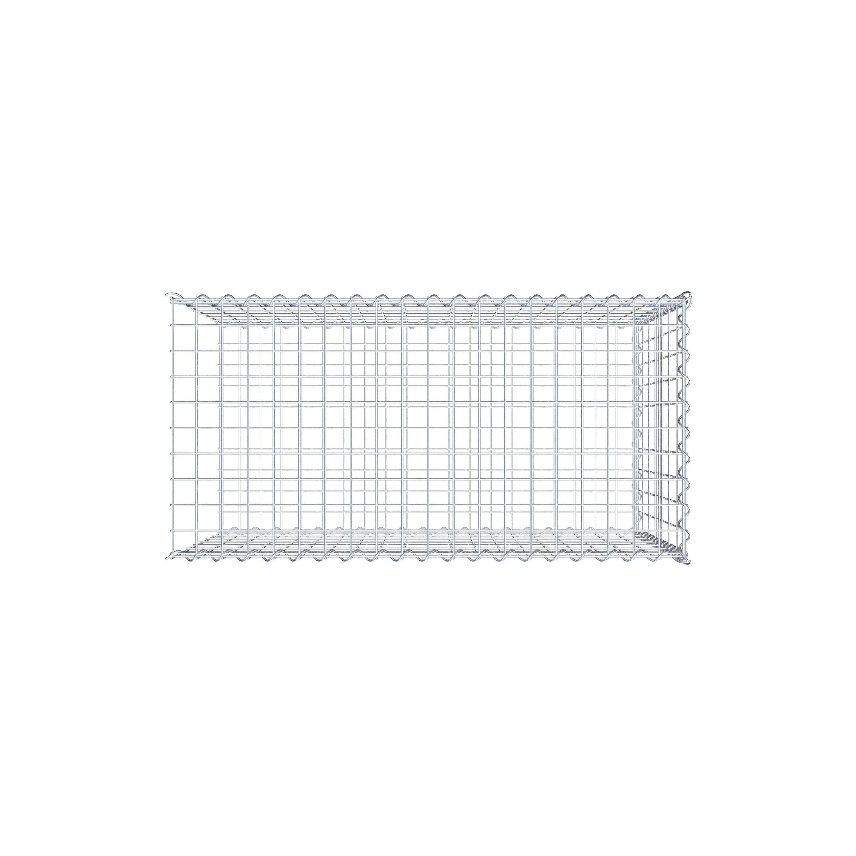 Extra gabion typ 2 100 cm x 70 cm x 50 cm (L x H x D), maskstorlek 5 cm x 10 cm, spiral