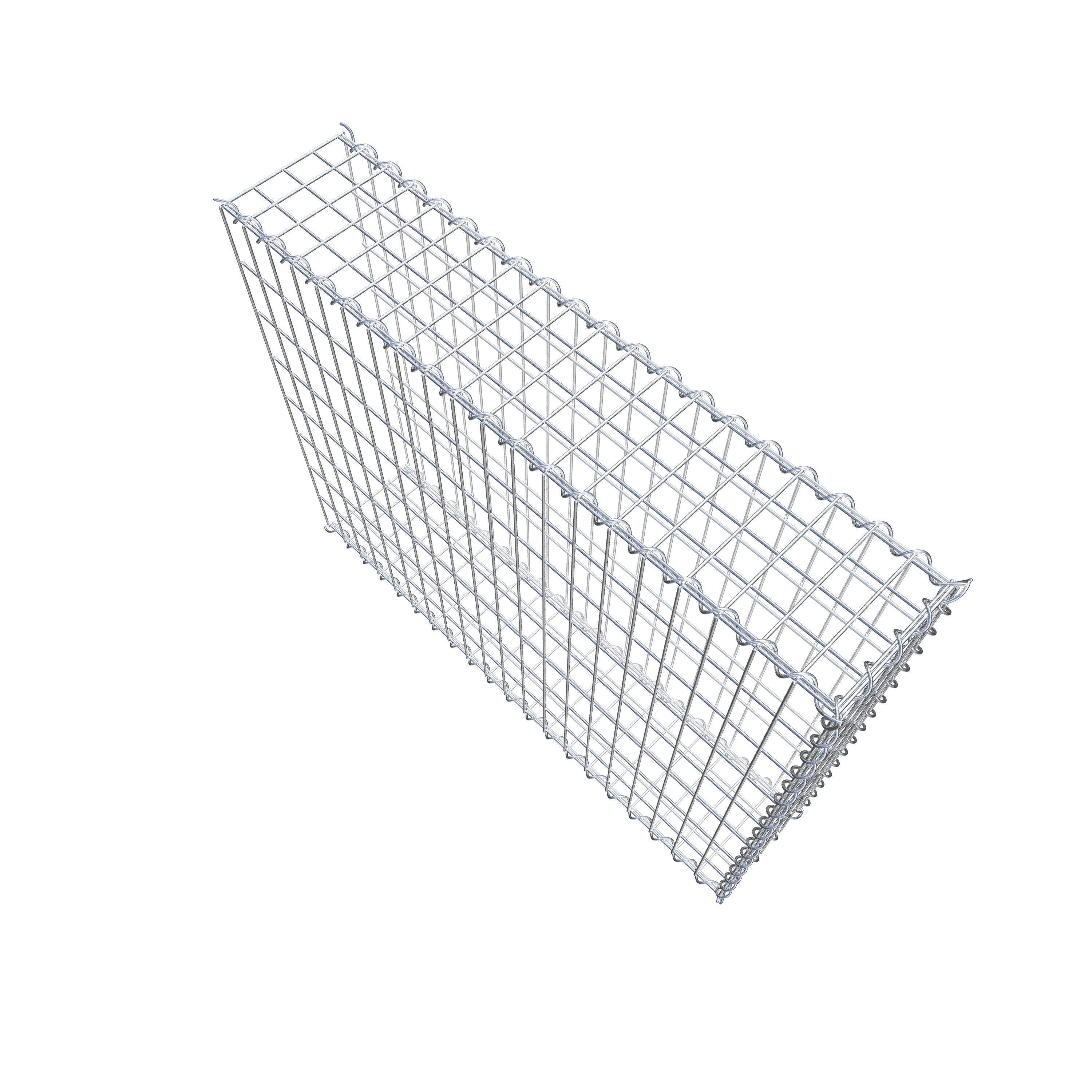 Extra gabion typ 2 100 cm x 80 cm x 20 cm (L x H x D), maskstorlek 5 cm x 10 cm, spiral