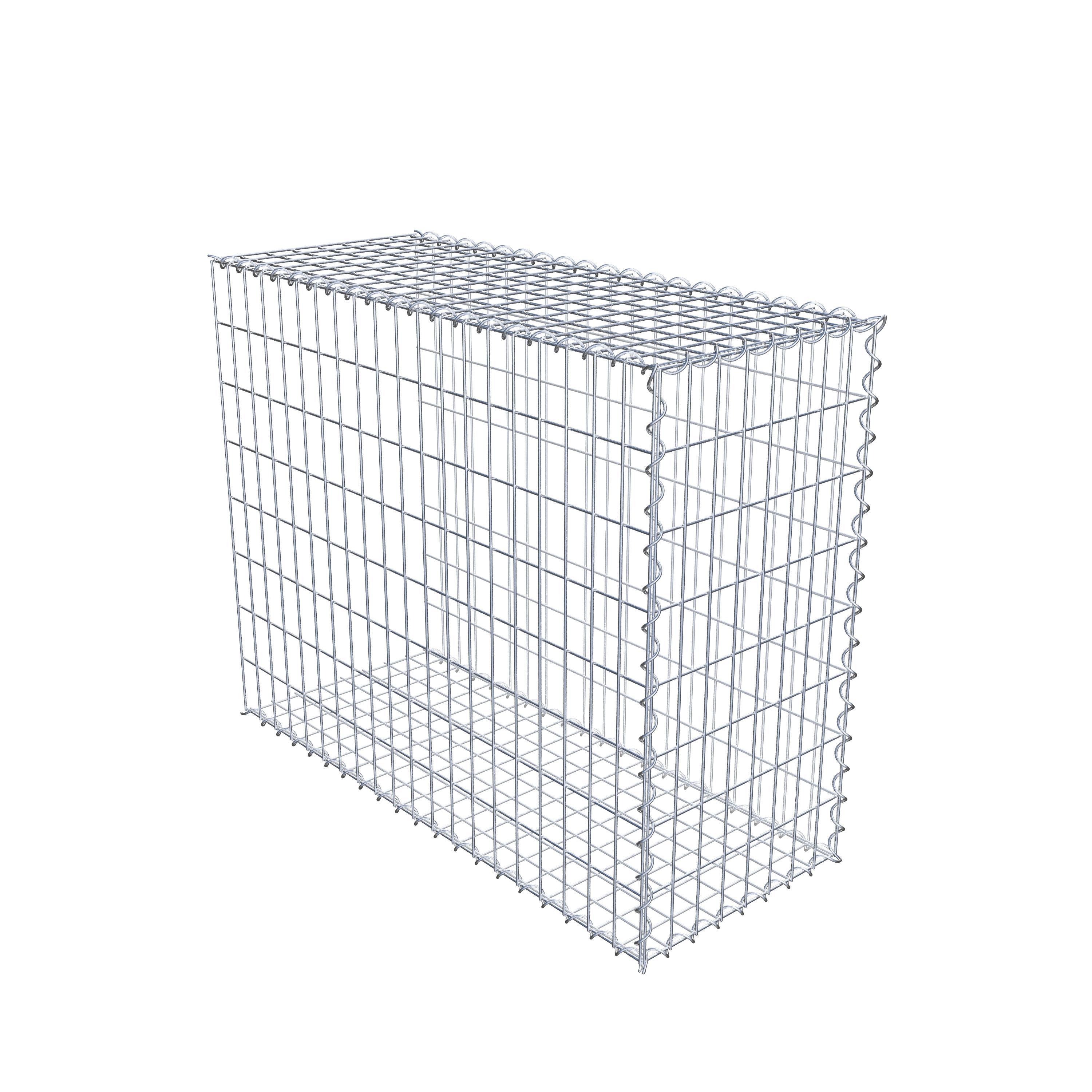 Gabion rapporté type 2 100 cm x 80 cm x 40 cm (L x H x P), mailles 5 cm x 10 cm, spirale