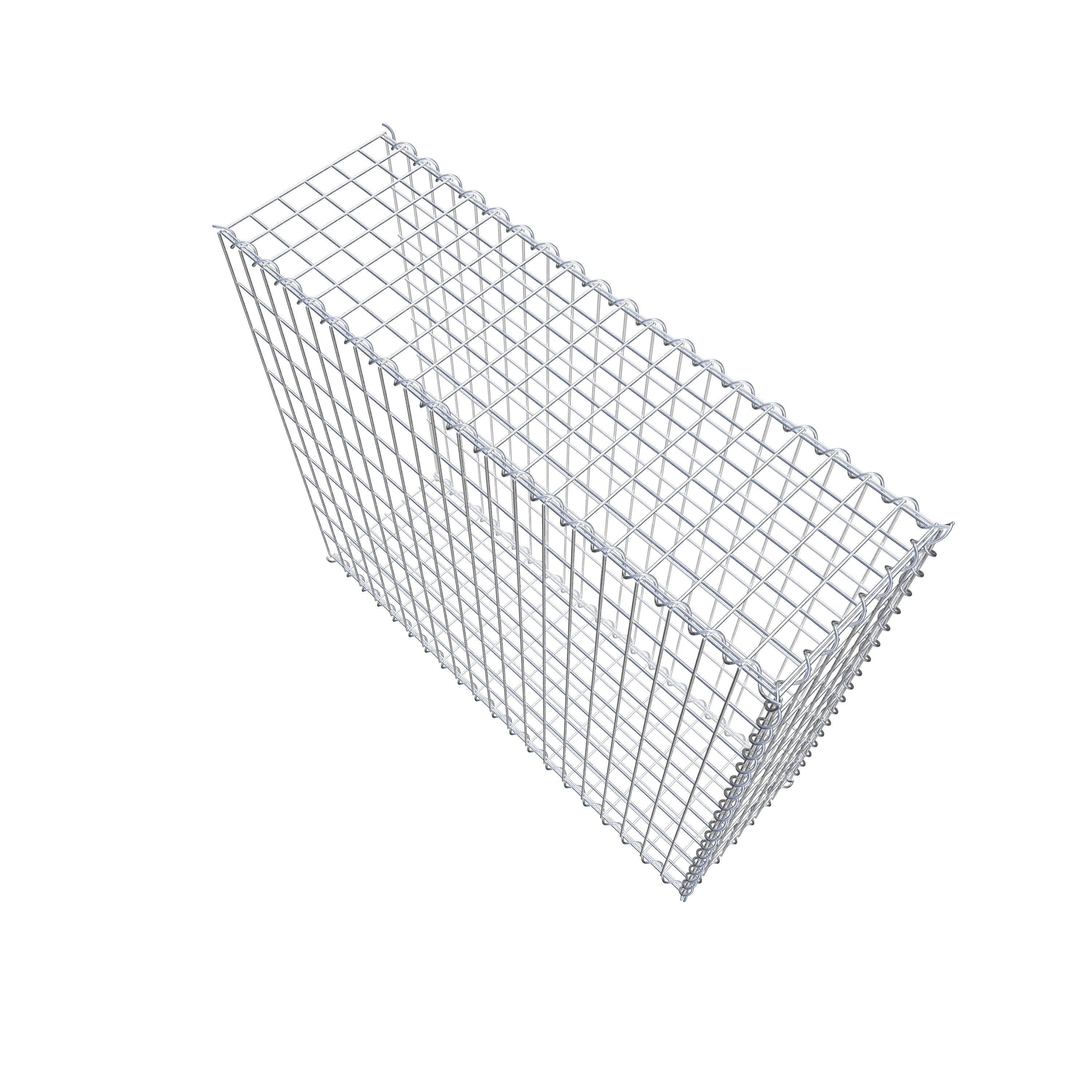 Gabion rapporté type 2 100 cm x 90 cm x 30 cm (L x H x P), mailles 5 cm x 10 cm, spirale