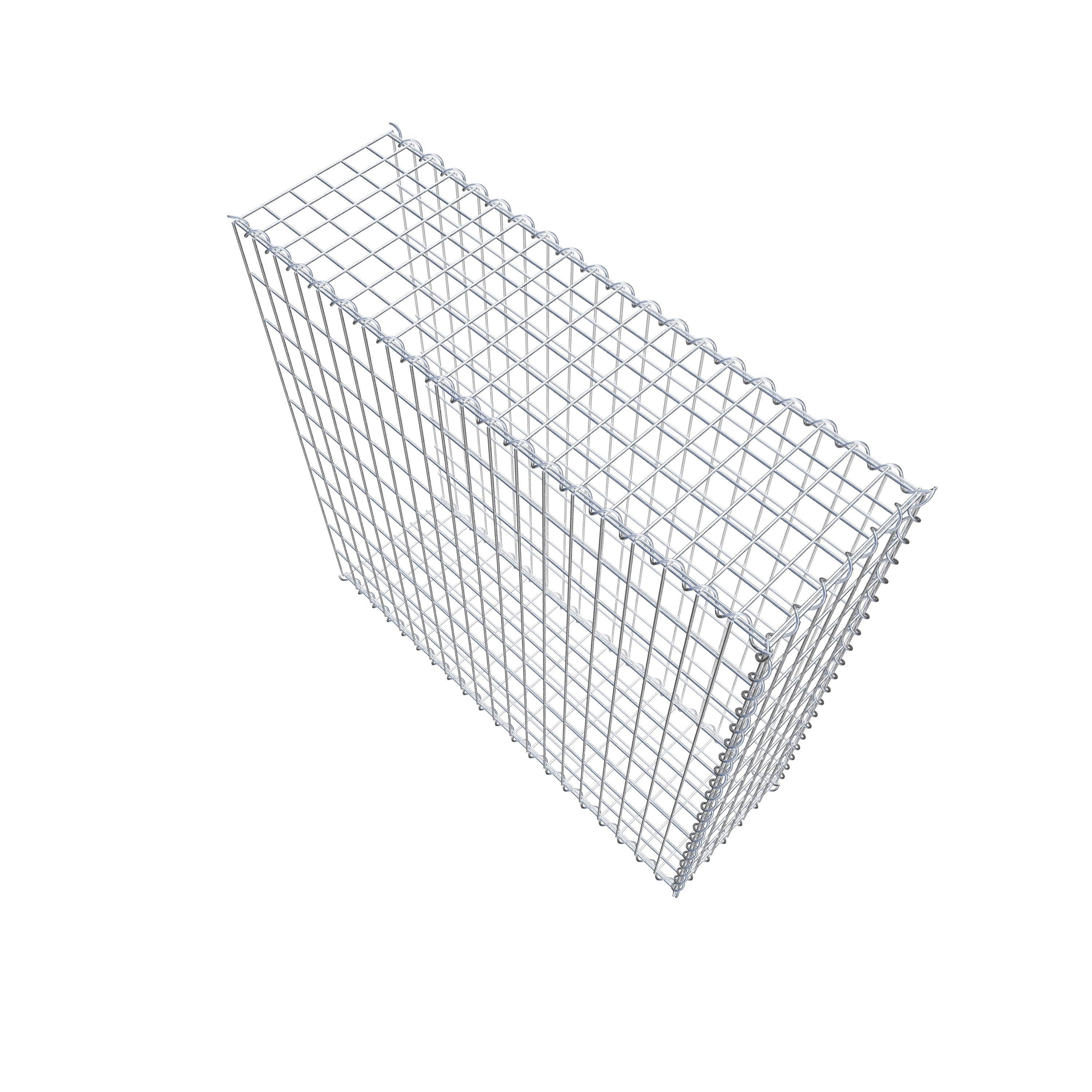 Gabion rapporté type 2 100 cm x 100 cm x 30 cm (L x H x P), mailles 5 cm x 10 cm, spirale