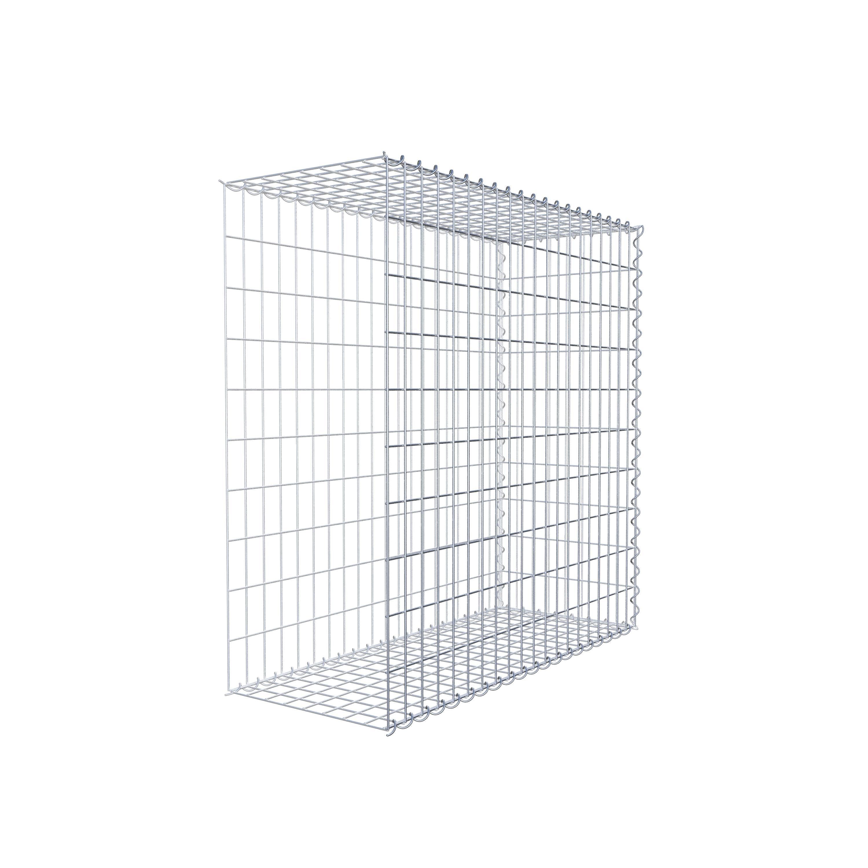 Gabion rapporté type 2 100 cm x 100 cm x 40 cm (L x H x P), mailles 5 cm x 10 cm, spirale