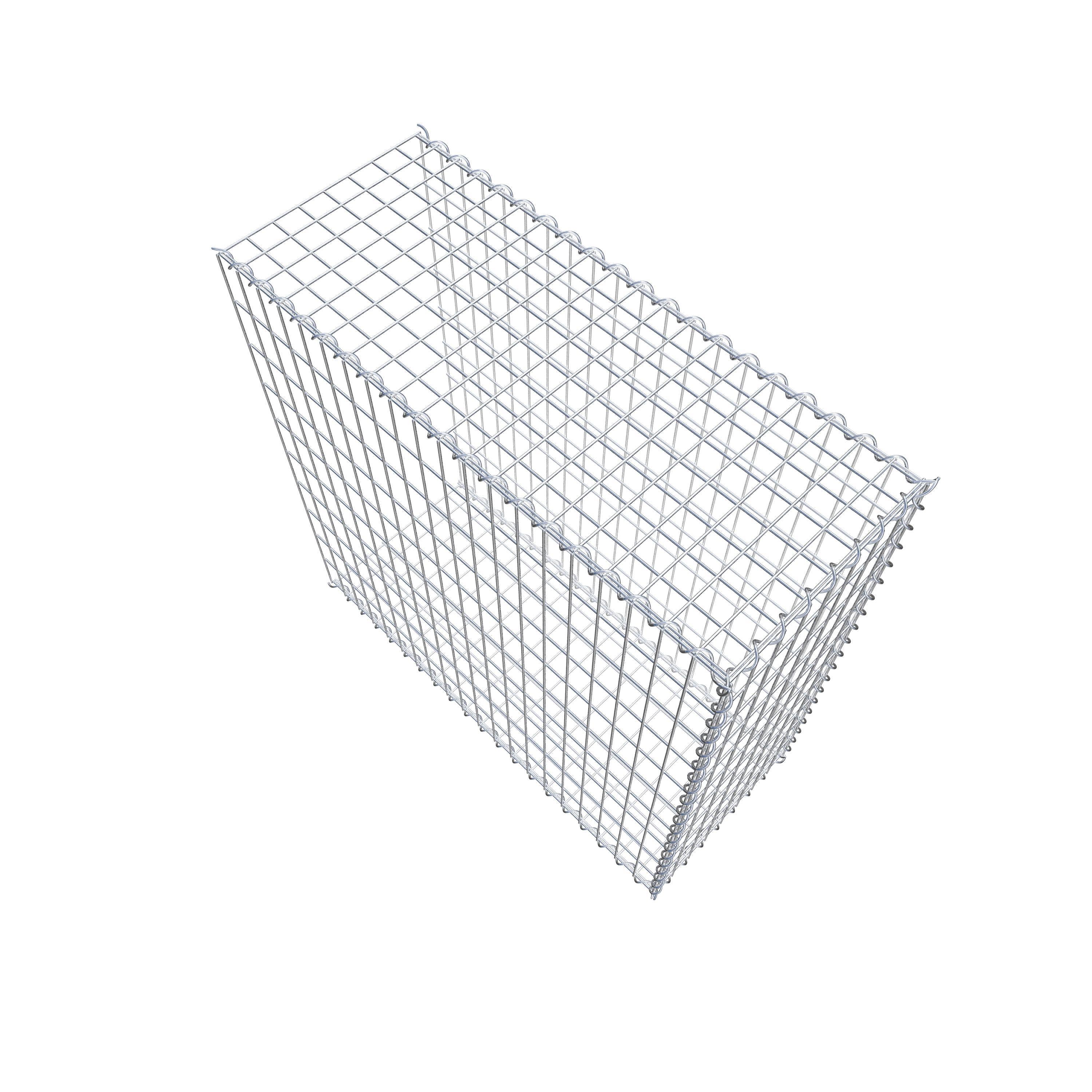 Extra gabion typ 2 100 cm x 100 cm x 40 cm (L x H x D), maskstorlek 5 cm x 10 cm, spiral