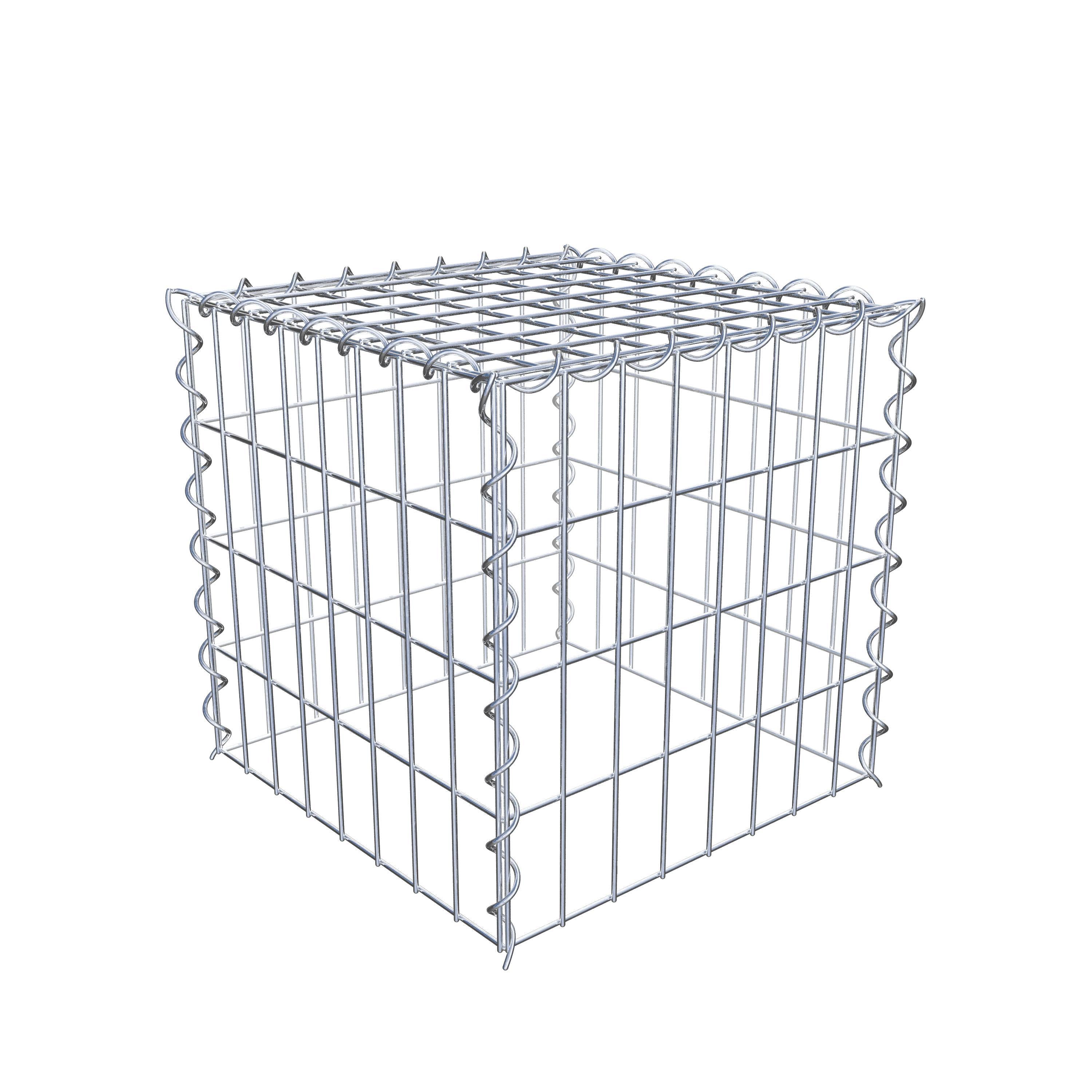 Grown-on gabion type 3 40 cm x 40 cm x 40 cm (L x H x D), mesh size 5 cm x 10 cm, spiral