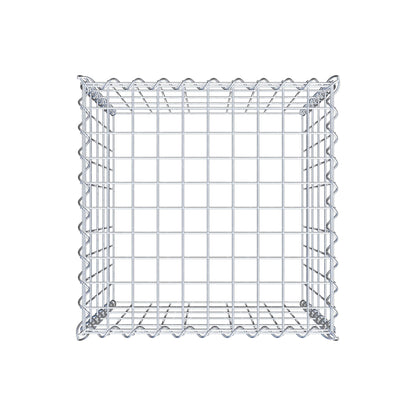 Gabião tipo 3 50 cm x 50 cm x 50 cm (C x A x P), malhagem 5 cm x 10 cm, espiral