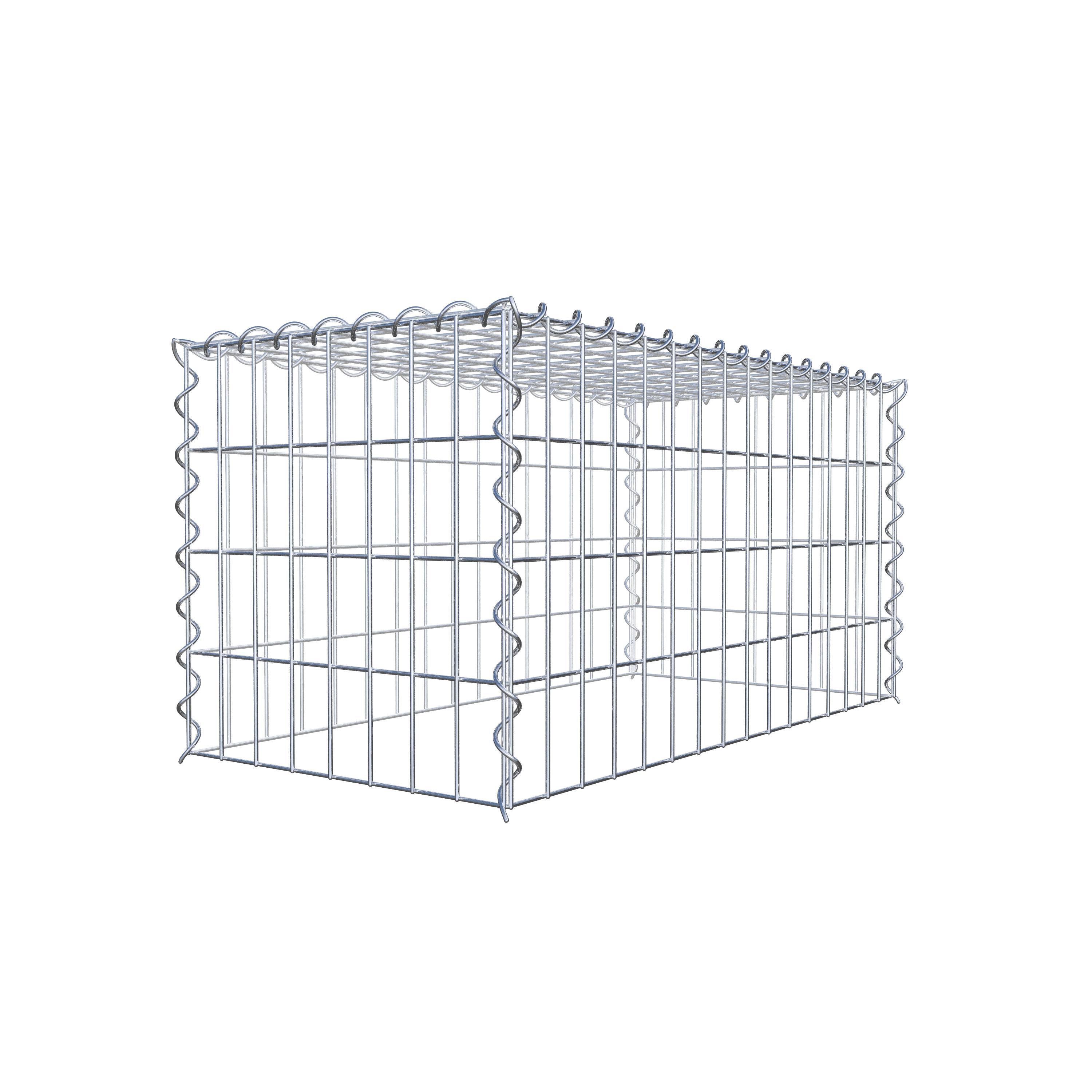 Extra gabion typ 3 80 cm x 40 cm x 40 cm (L x H x D), maskstorlek 5 cm x 10 cm, spiral