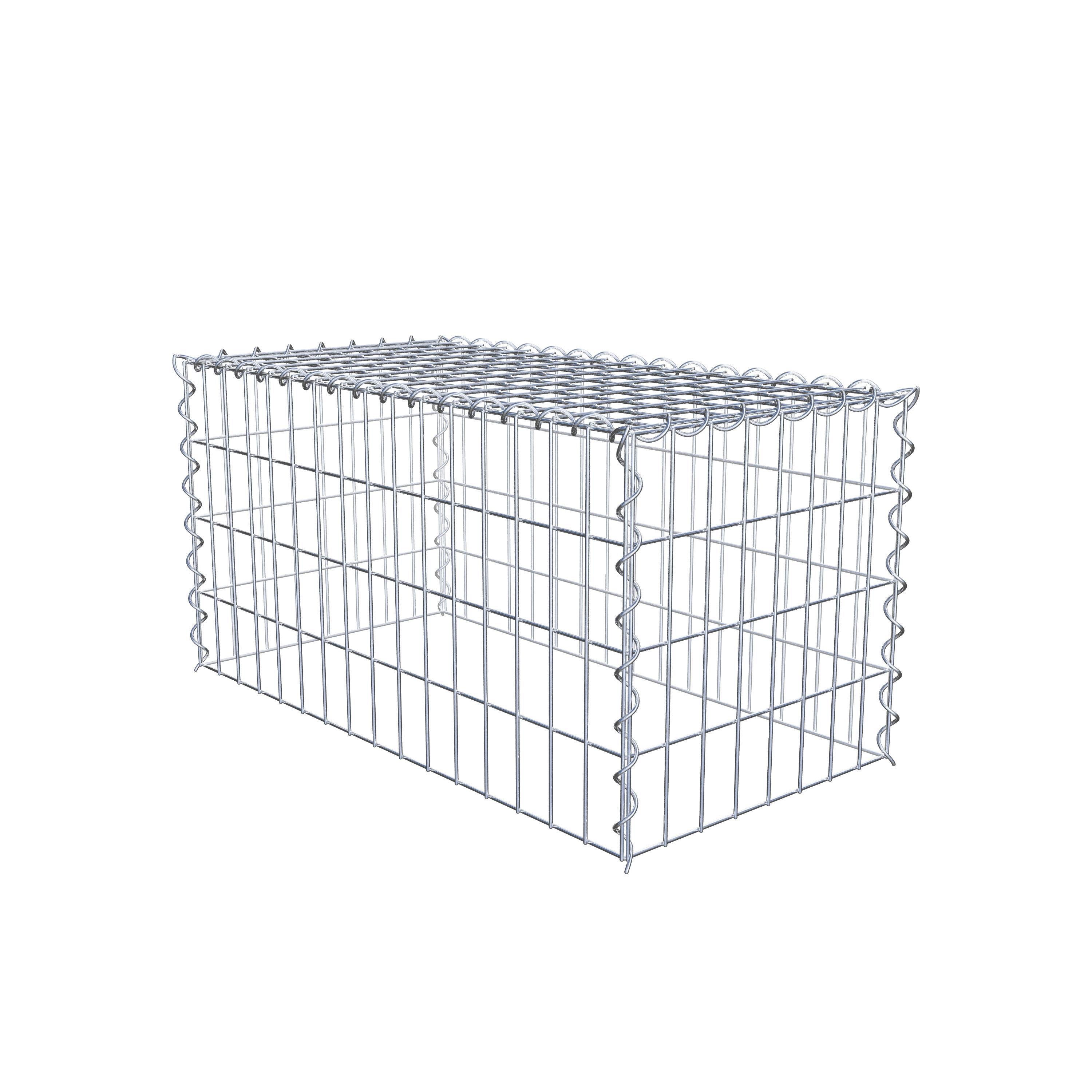 Extra gabion typ 3 80 cm x 40 cm x 40 cm (L x H x D), maskstorlek 5 cm x 10 cm, spiral