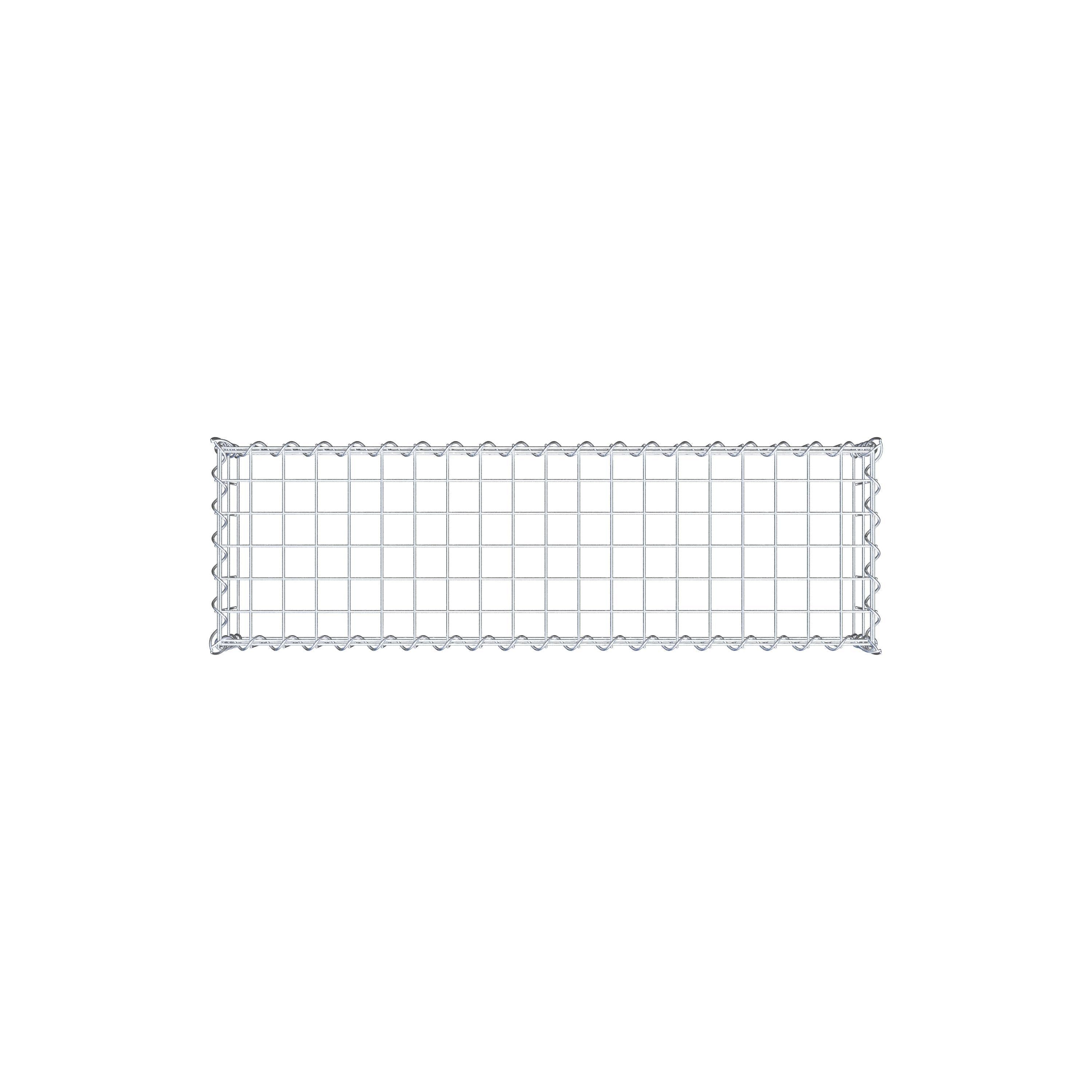 Gabion rapporté type 3 100 cm x 20 cm x 30 cm (L x H x P), mailles 5 cm x 10 cm, spirale