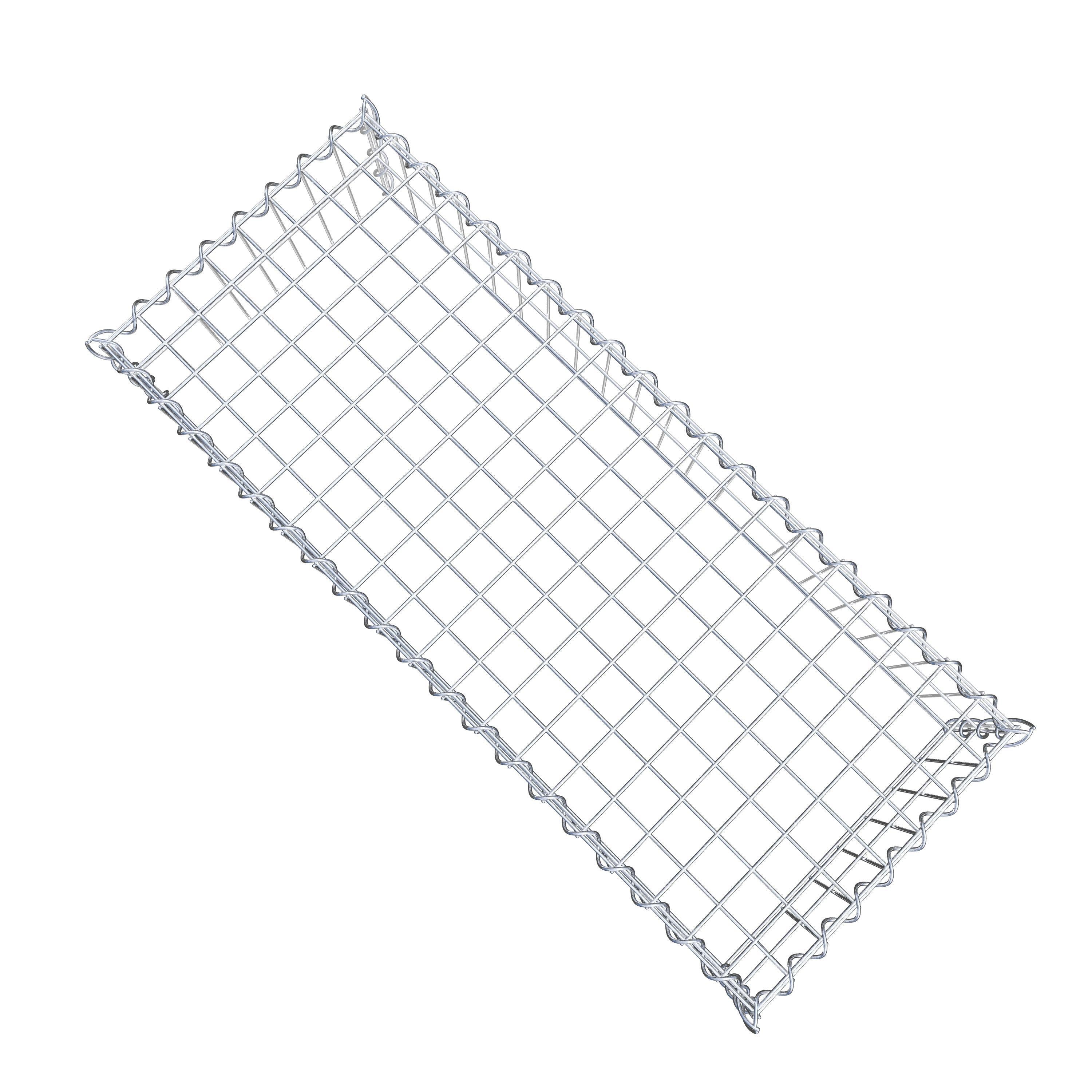 Extra gabion typ 3 100 cm x 20 cm x 40 cm (L x H x D), maskstorlek 5 cm x 10 cm, spiral