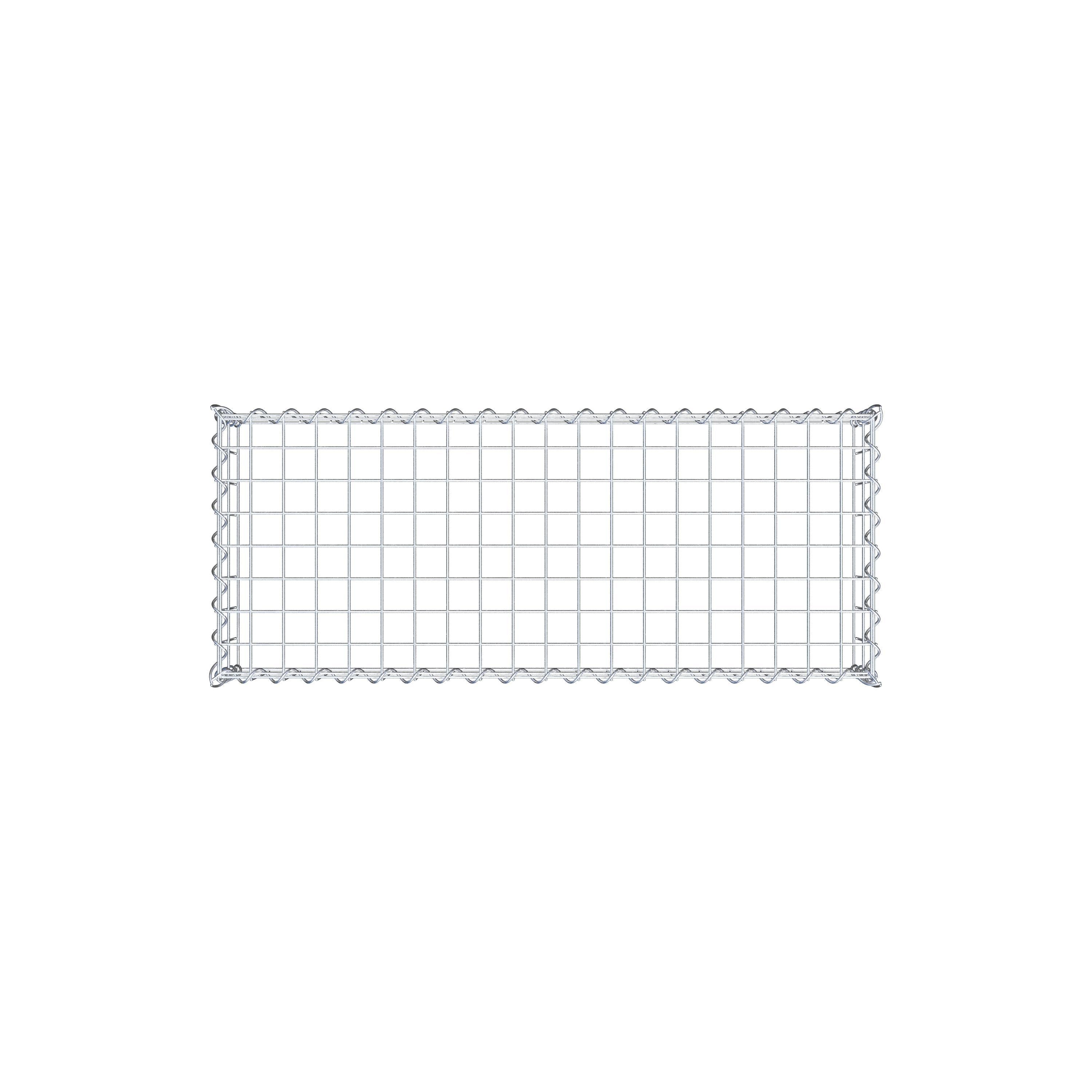 Extra gabion typ 3 100 cm x 20 cm x 40 cm (L x H x D), maskstorlek 5 cm x 10 cm, spiral