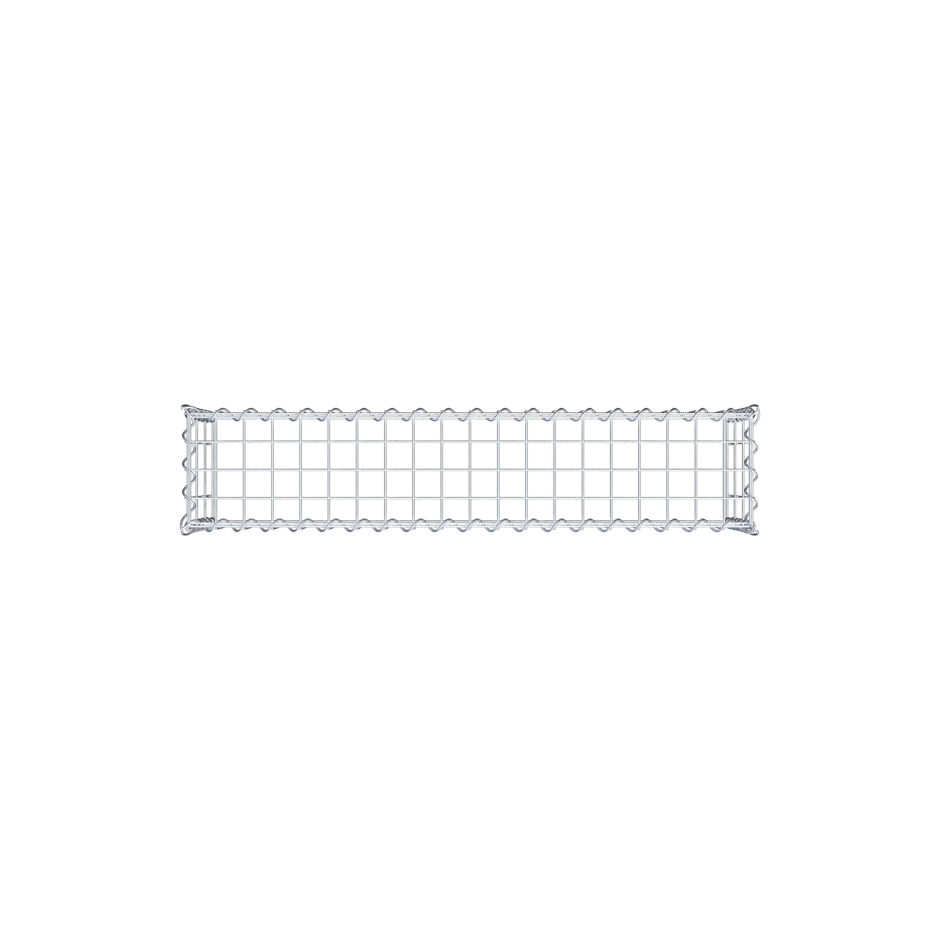 Gabion rapporté type 3 100 cm x 30 cm x 20 cm (L x H x P), mailles 5 cm x 10 cm, spirale