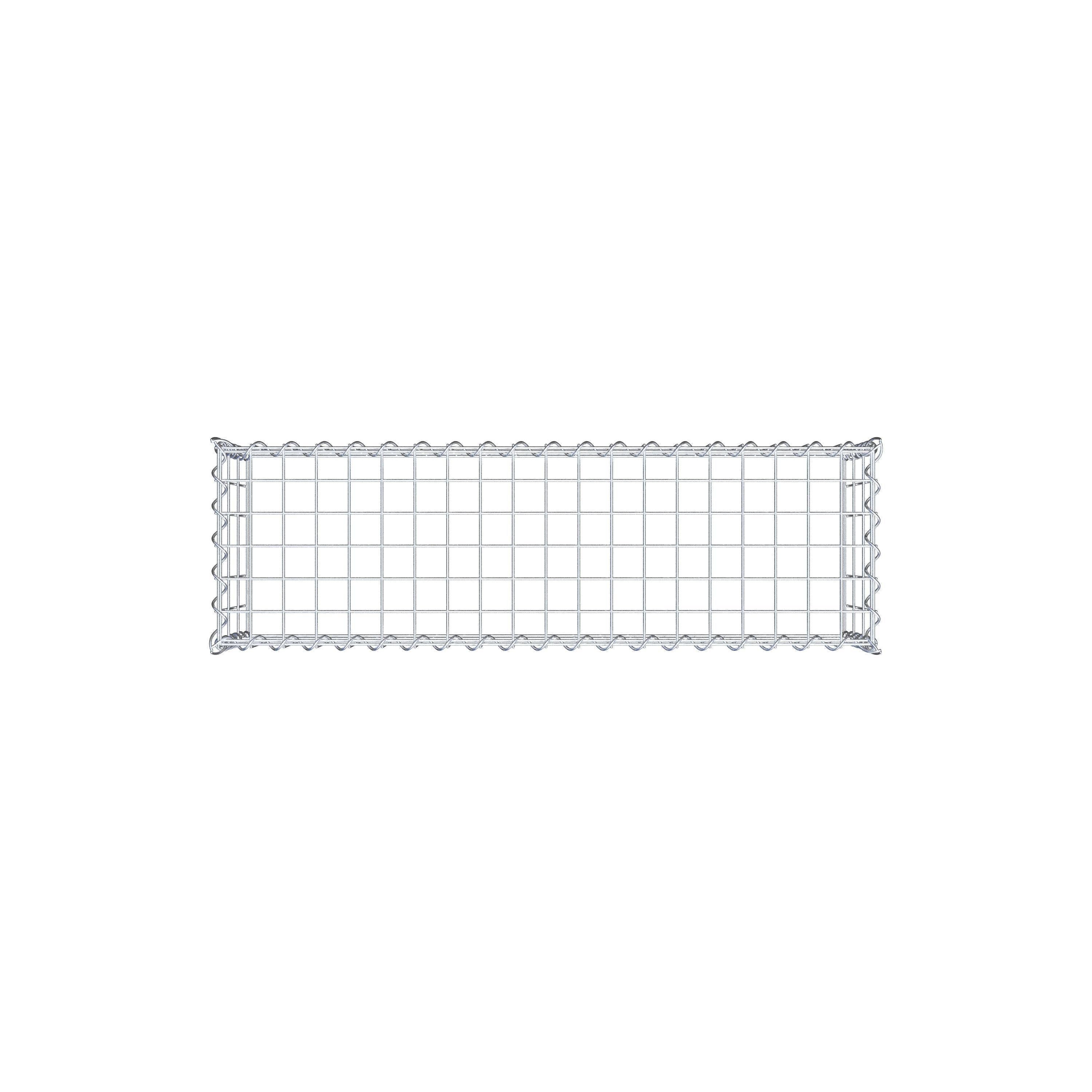 Gabion rapporté type 3 100 cm x 30 cm x 30 cm (L x H x P), mailles 5 cm x 10 cm, spirale