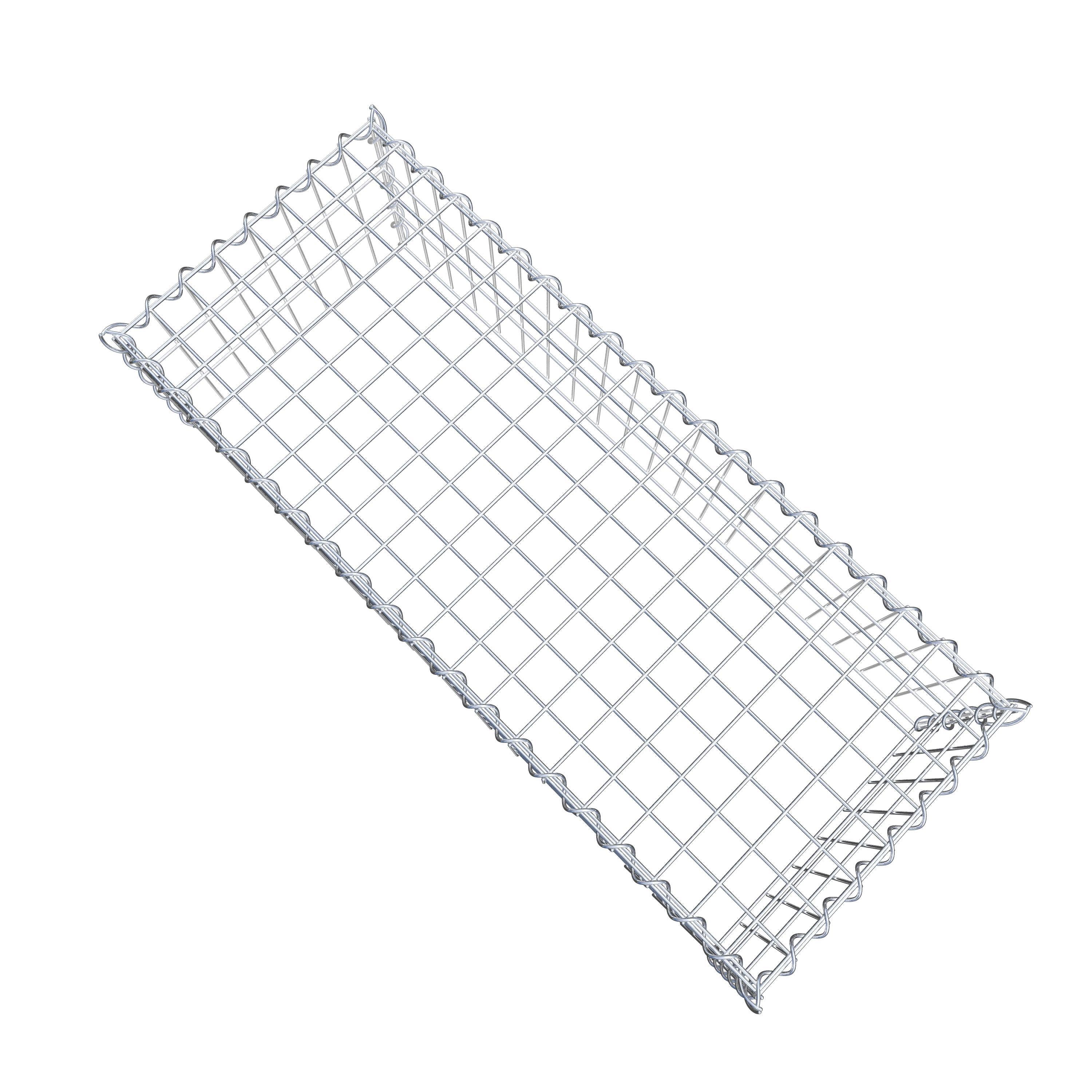 Gabion rapporté type 3 100 cm x 30 cm x 40 cm (L x H x P), mailles 5 cm x 10 cm, spirale