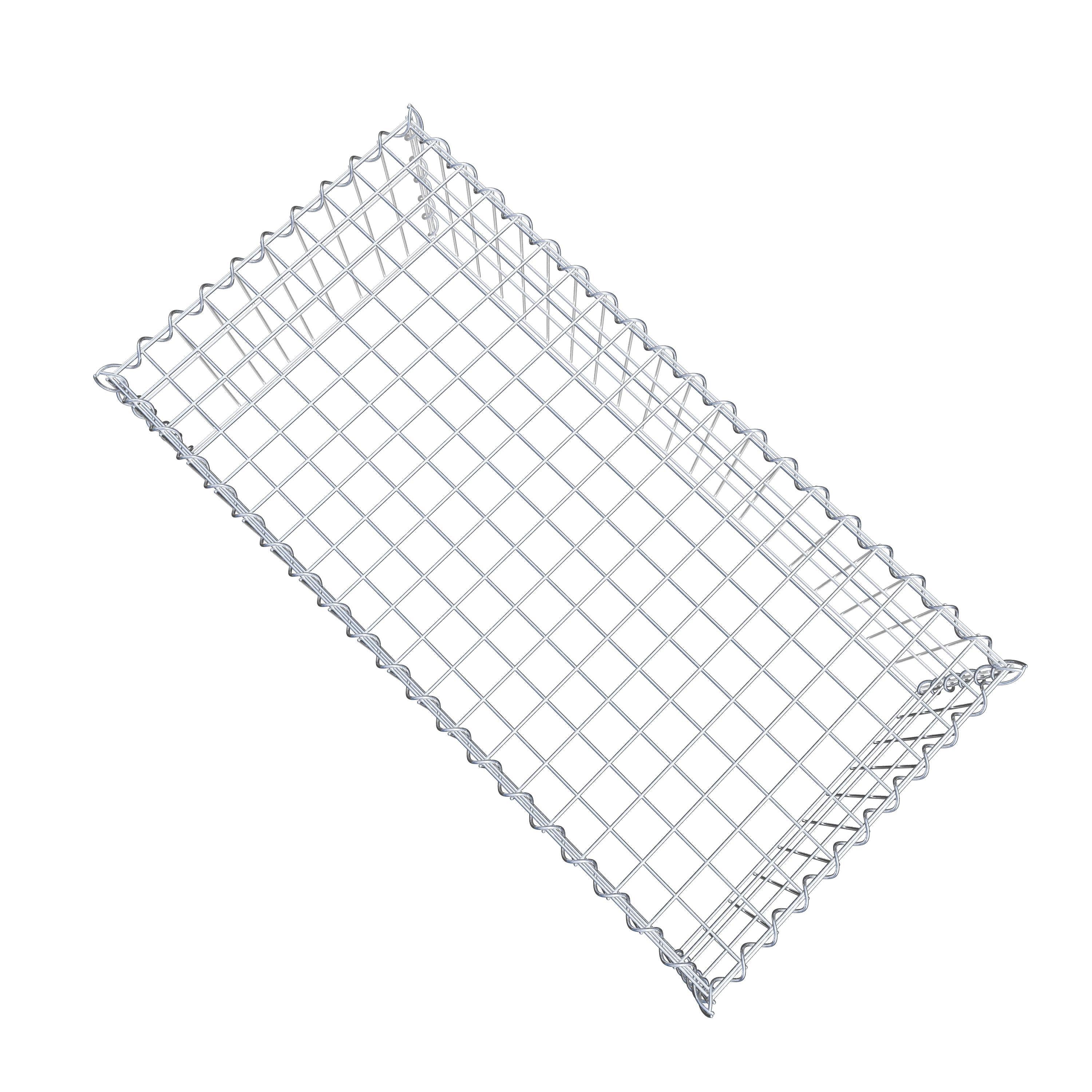 Gabion rapporté type 3 100 cm x 30 cm x 50 cm (L x H x P), mailles 5 cm x 10 cm, spirale