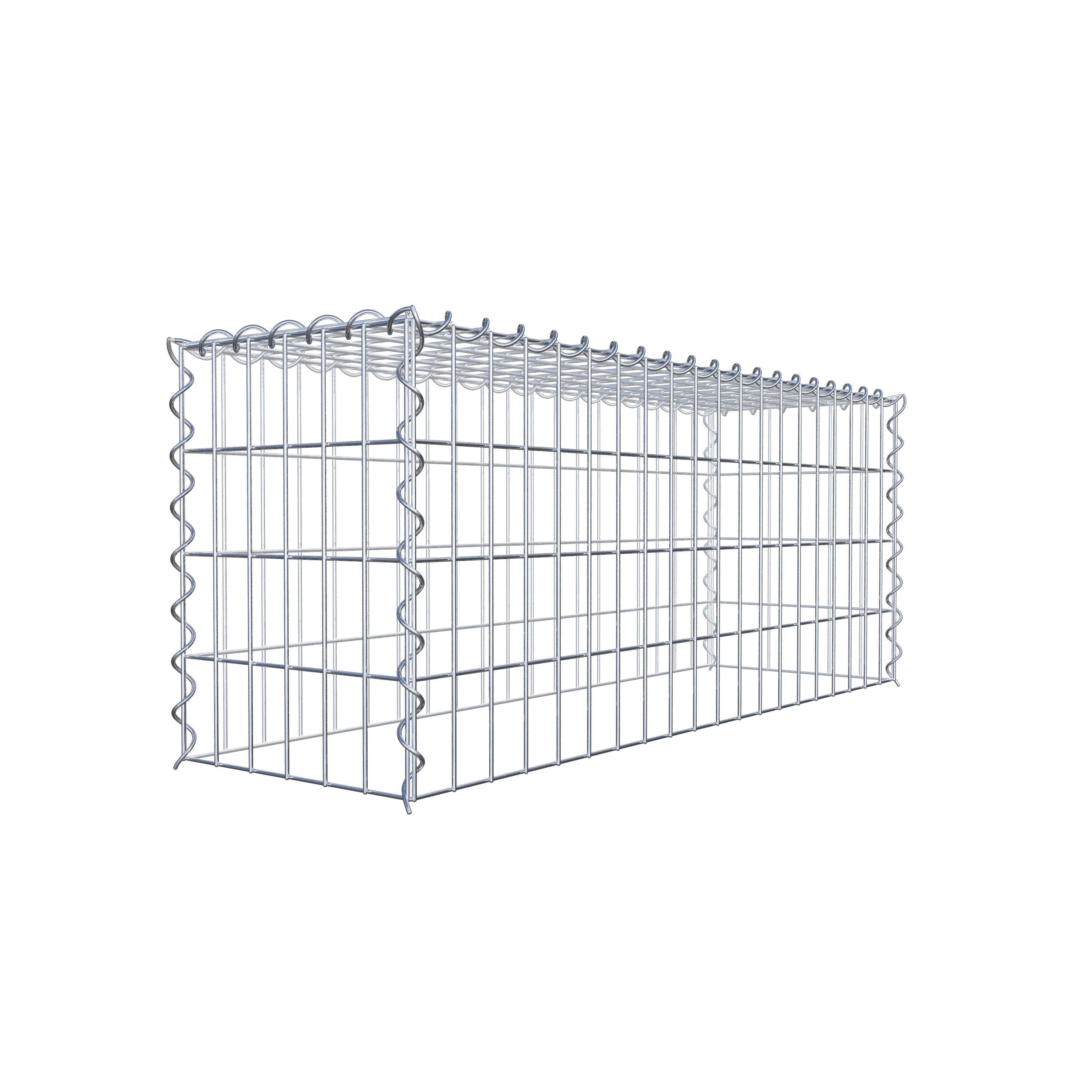 Extra gabion typ 3 100 cm x 40 cm x 30 cm (L x H x D), maskstorlek 5 cm x 10 cm, spiral