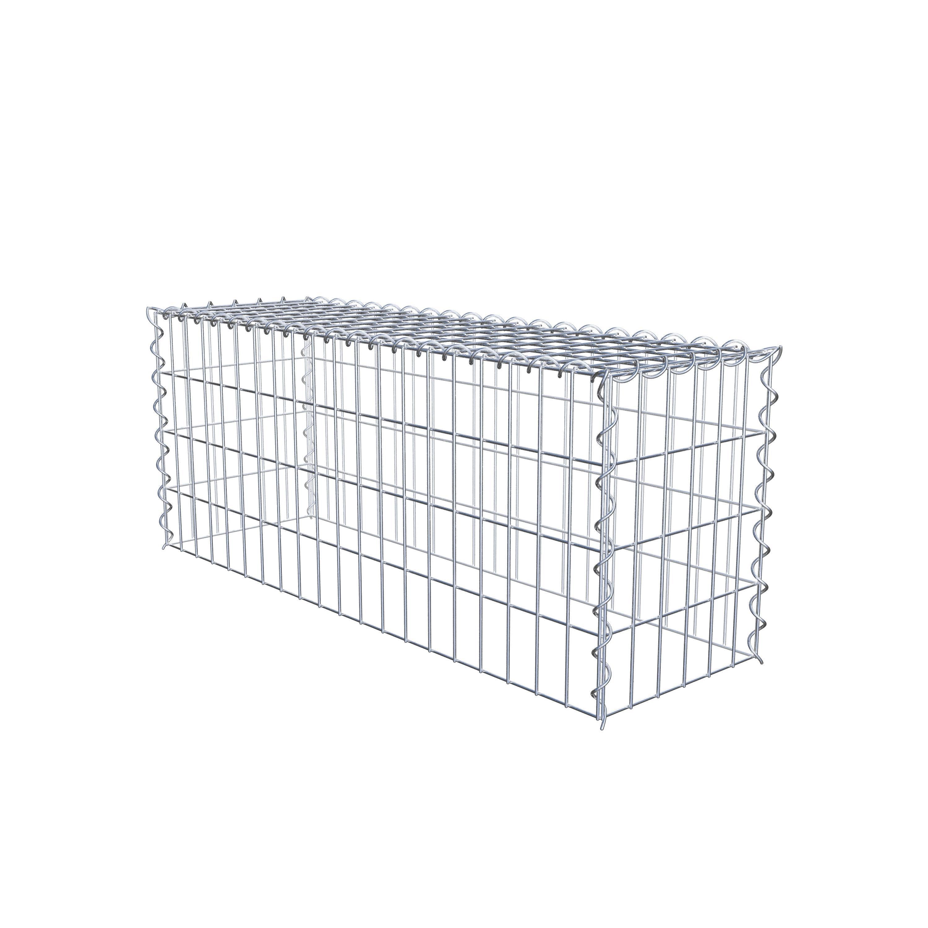 Extra gabion typ 3 100 cm x 40 cm x 30 cm (L x H x D), maskstorlek 5 cm x 10 cm, spiral