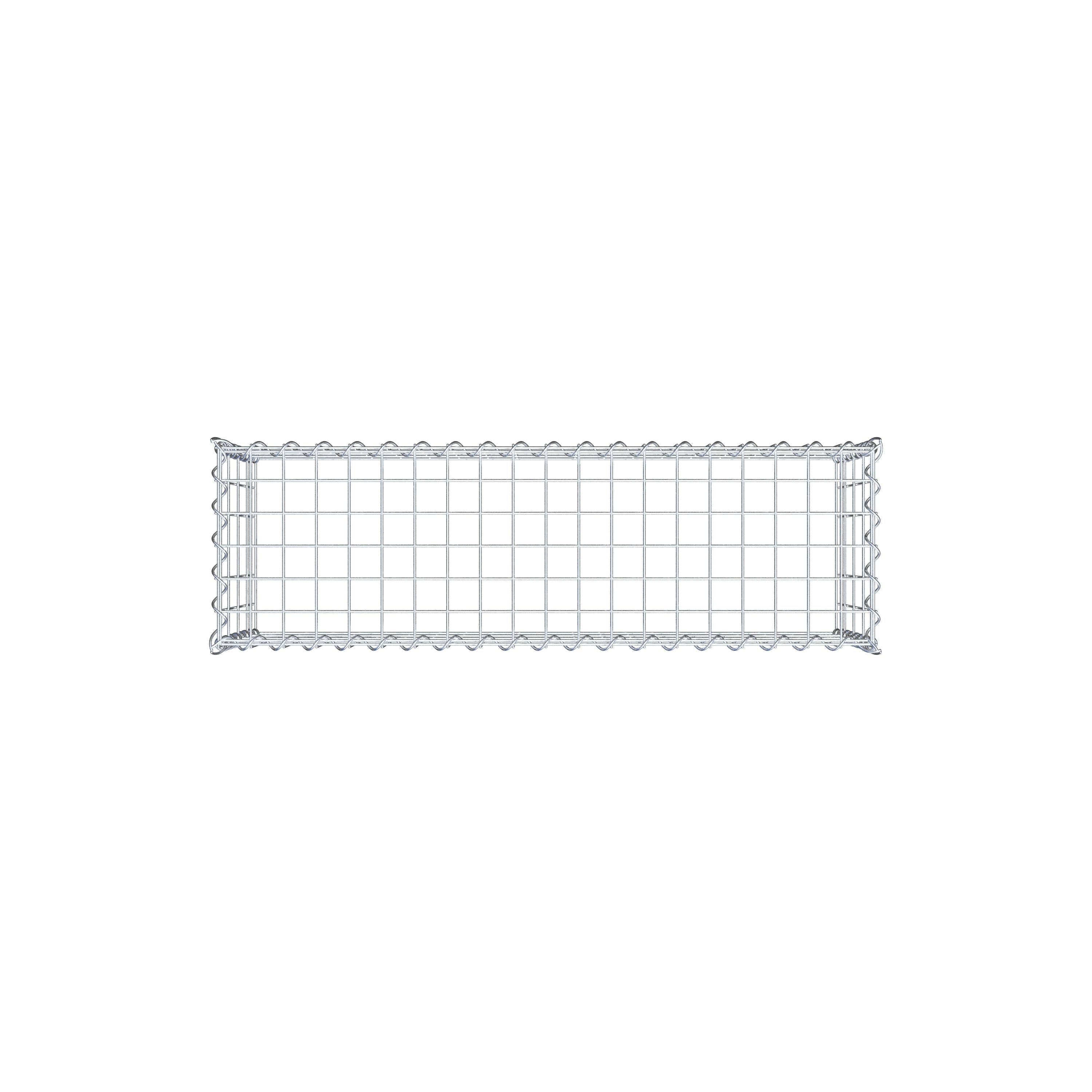 Gabion rapporté type 3 100 cm x 40 cm x 30 cm (L x H x P), mailles 5 cm x 10 cm, spirale