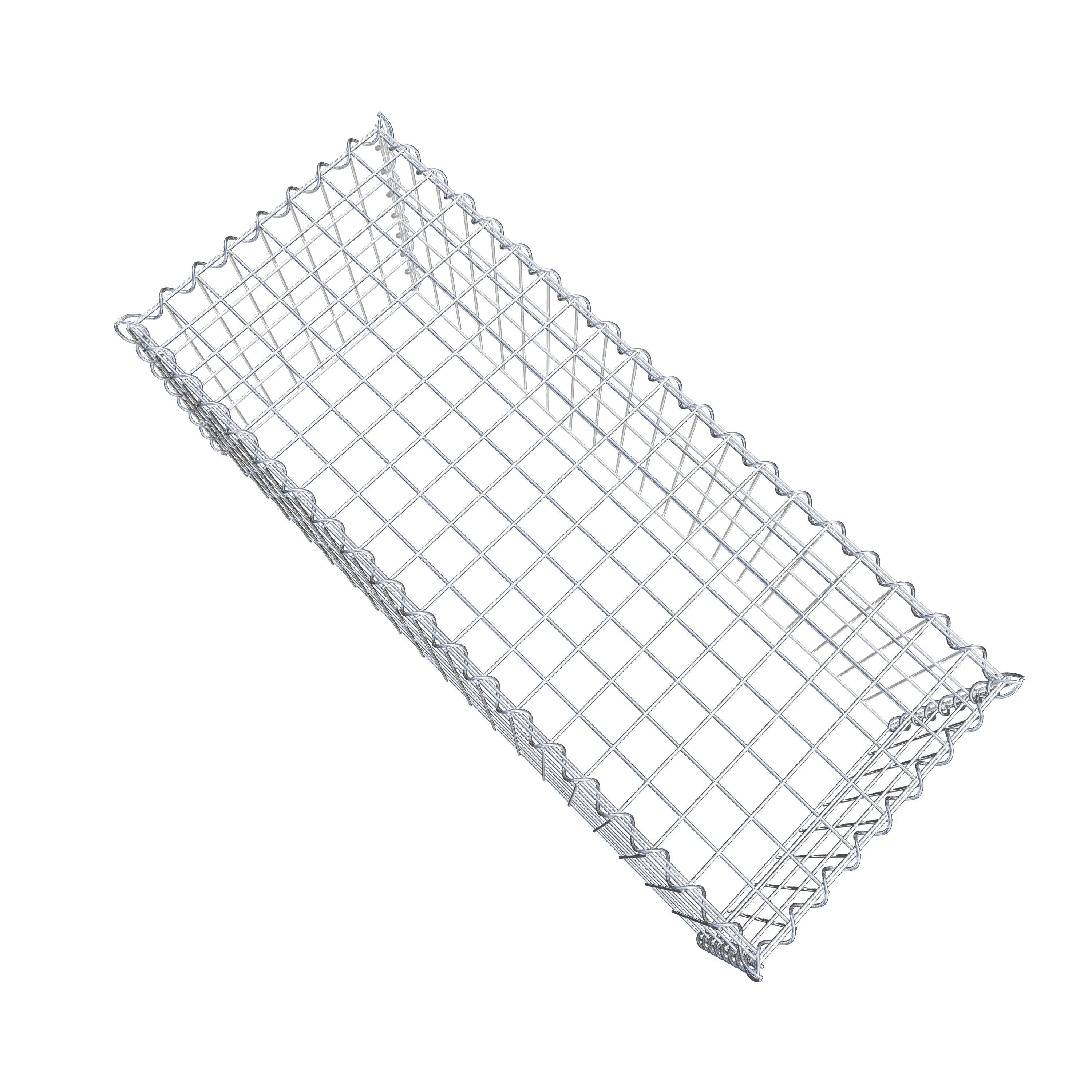 Gabion rapporté type 3 100 cm x 40 cm x 40 cm (L x H x P), mailles 5 cm x 10 cm, spirale